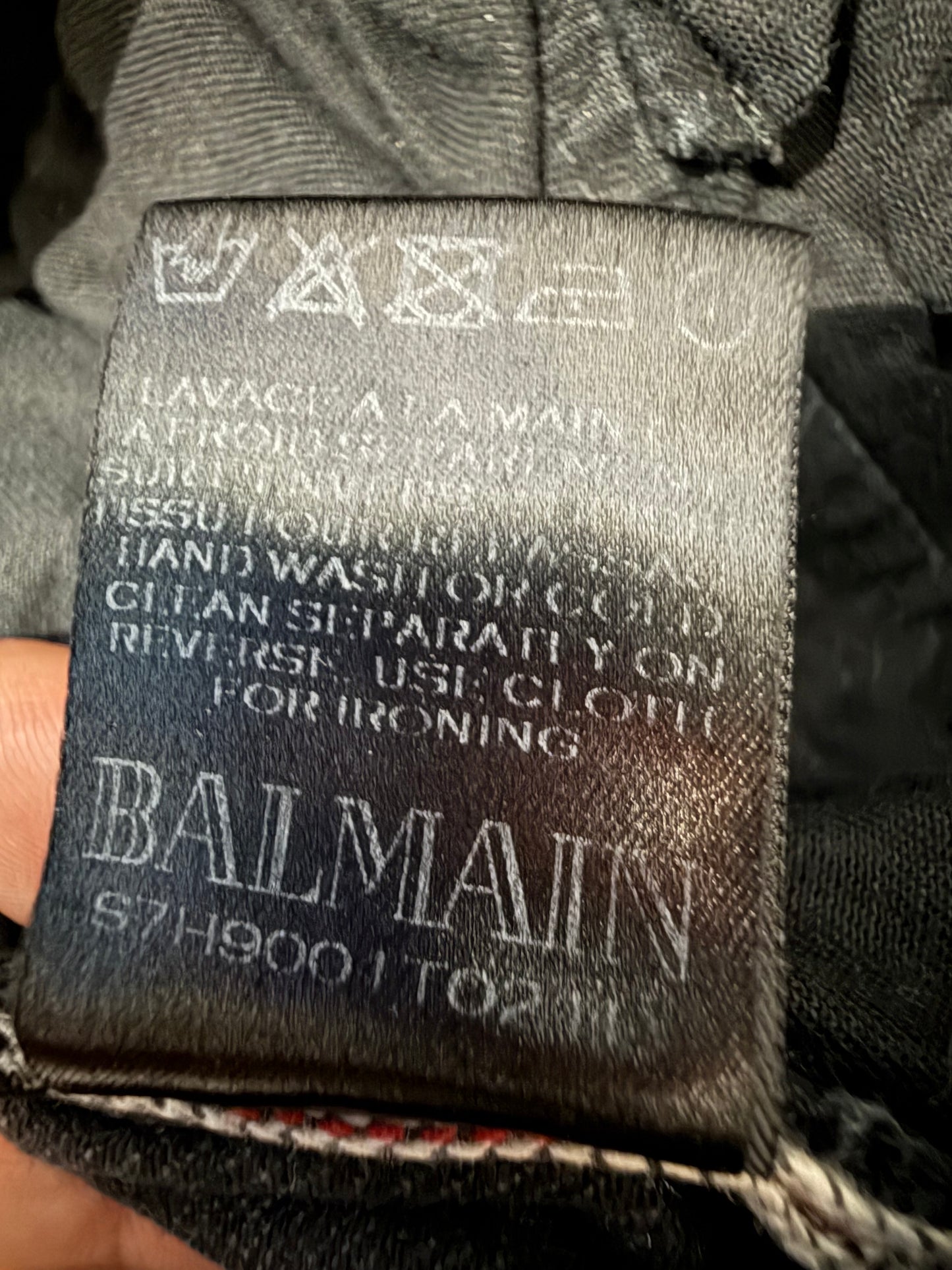 Balmain SS2017 Distressed Zip Jeans (33”)