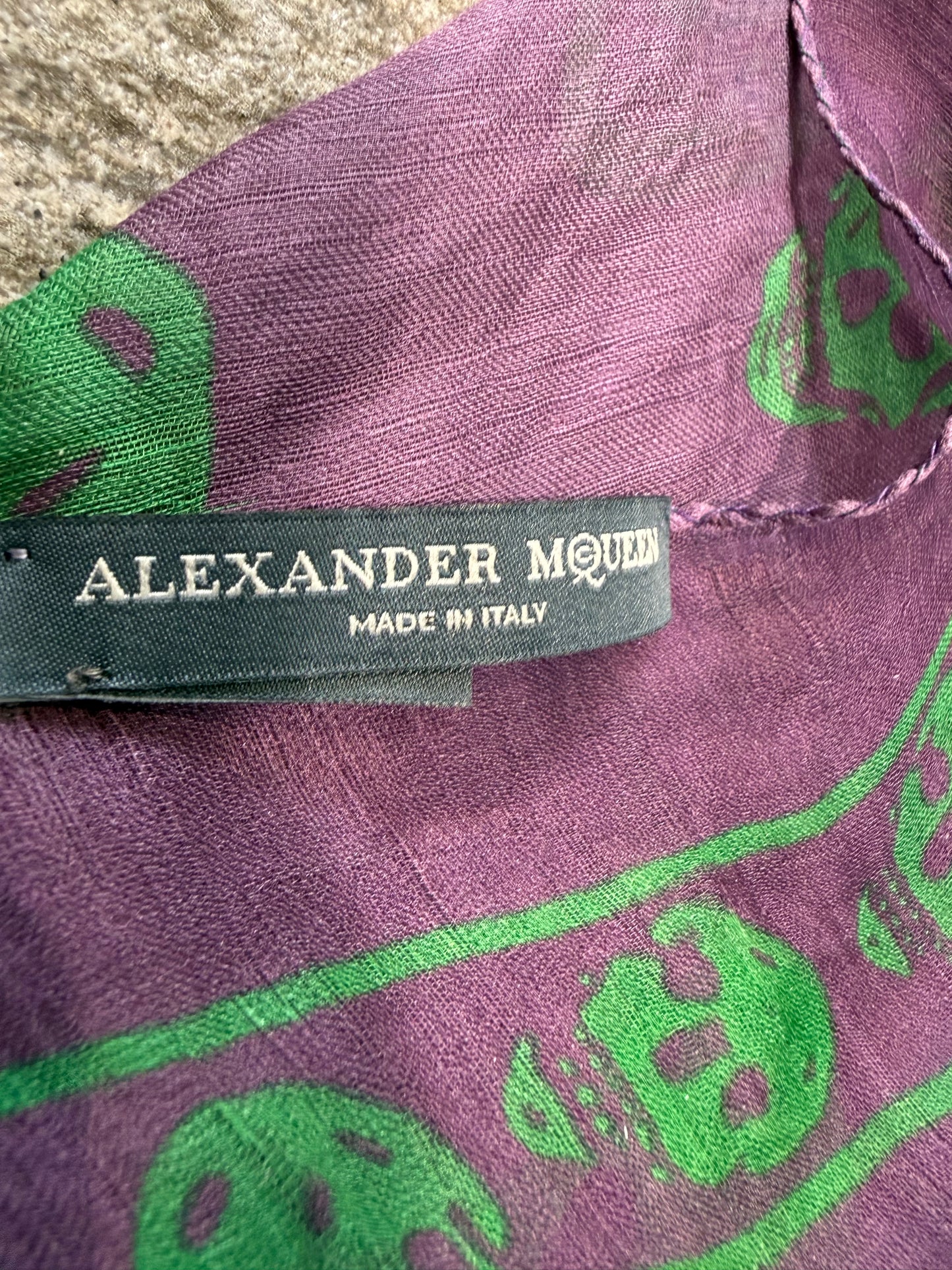 000’s Alexander Skull McQueen Scarf