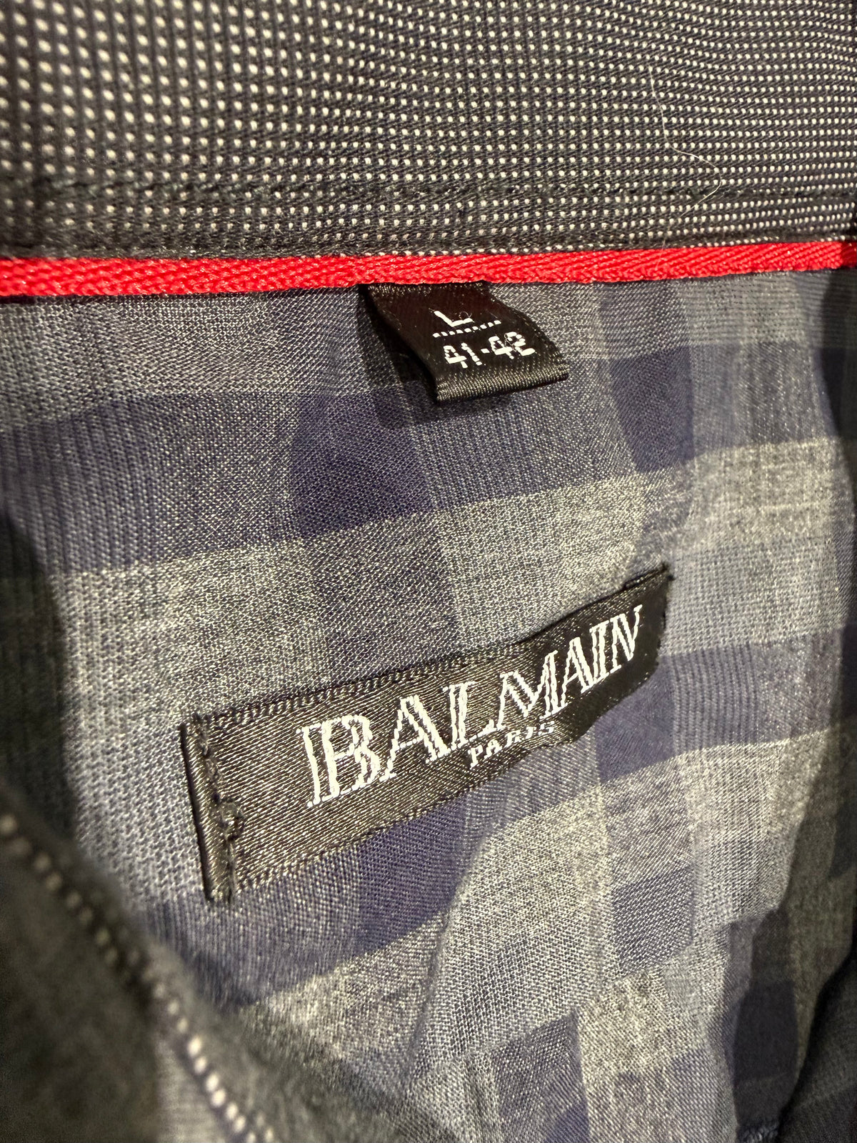 Balmain Plaid Shirt (L)