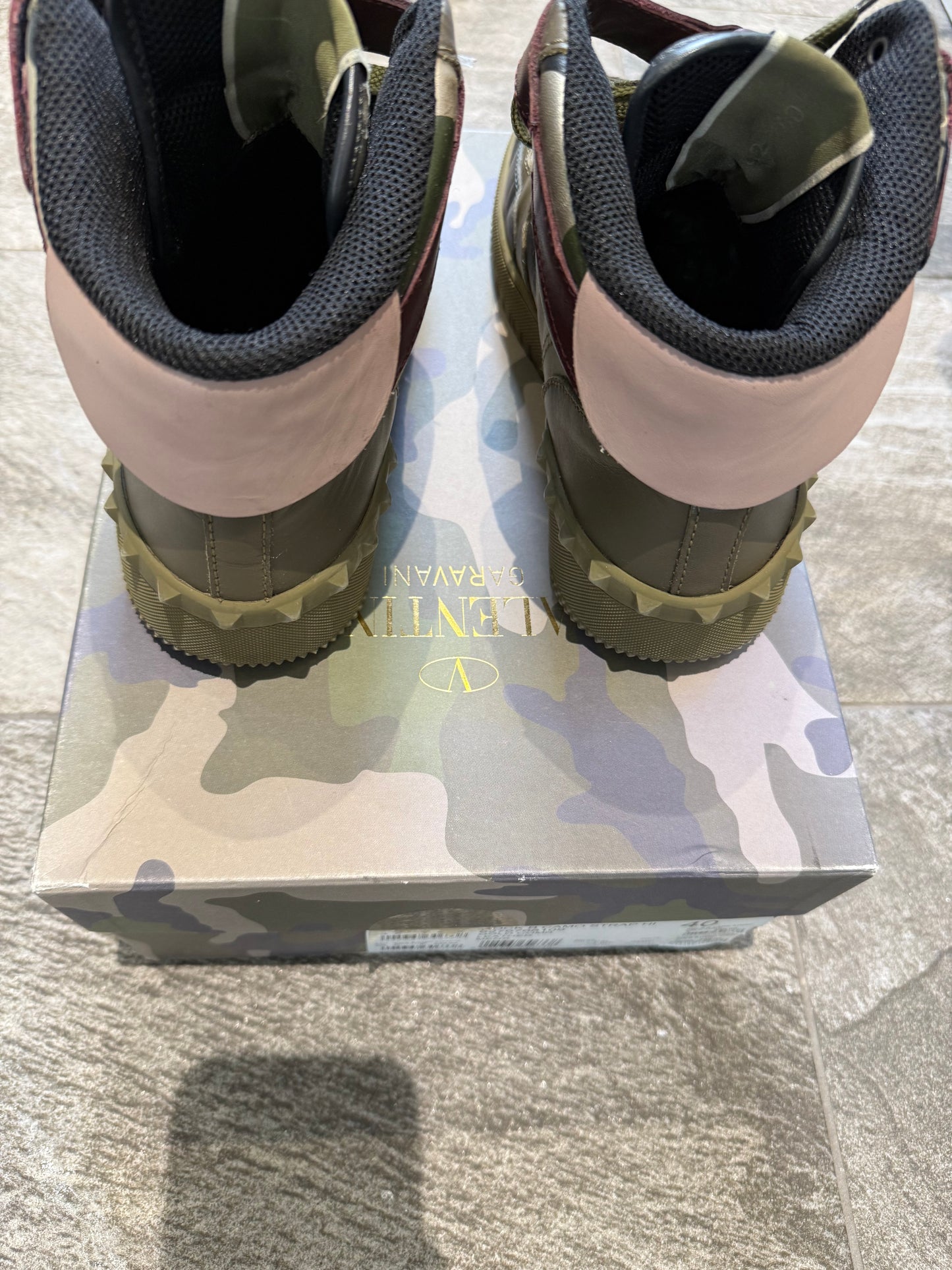 Valentino Rock B Camo High Tops (EU 40)