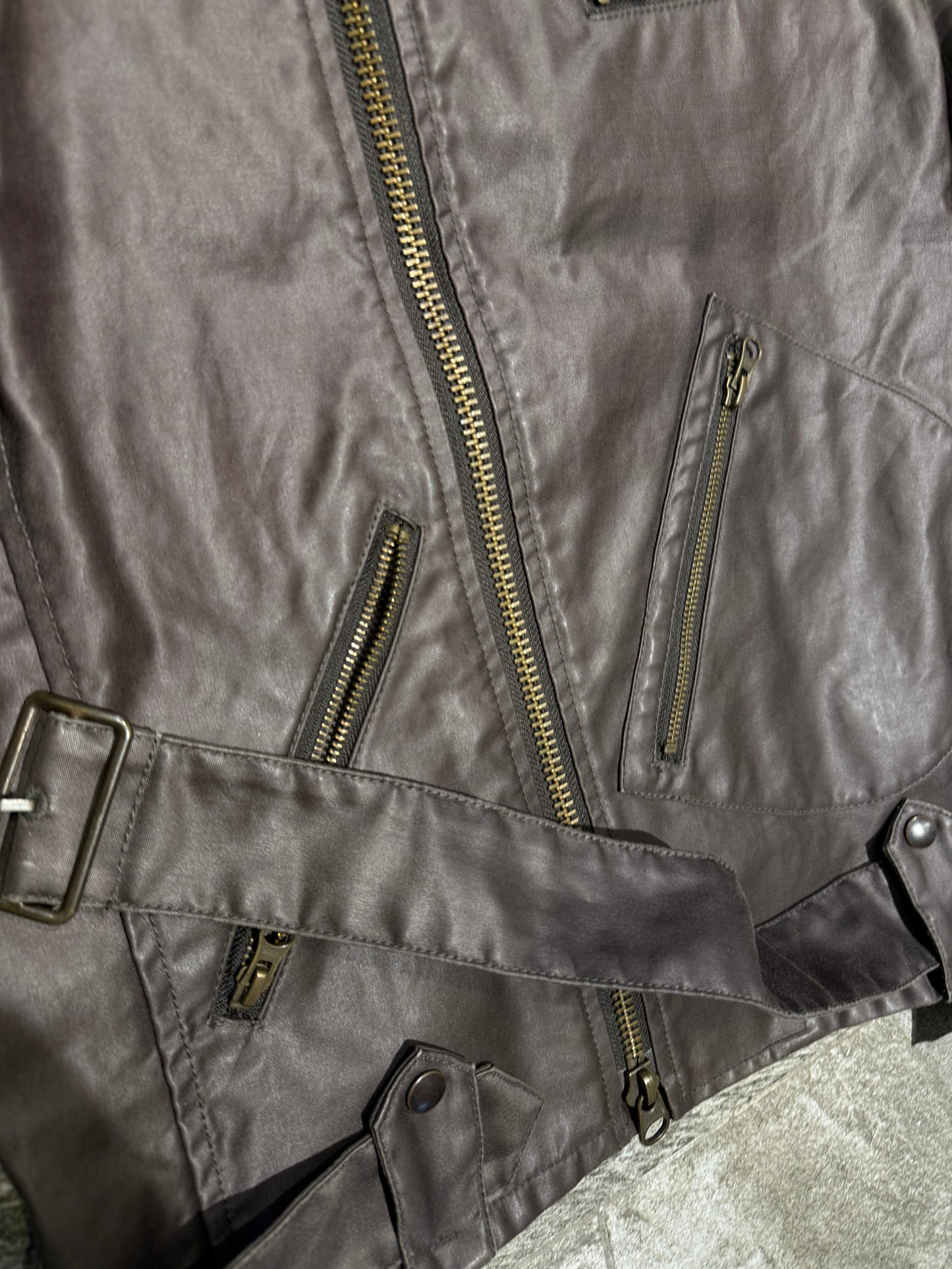 291295 Asymmetrical Zip Riders Jacket (S)