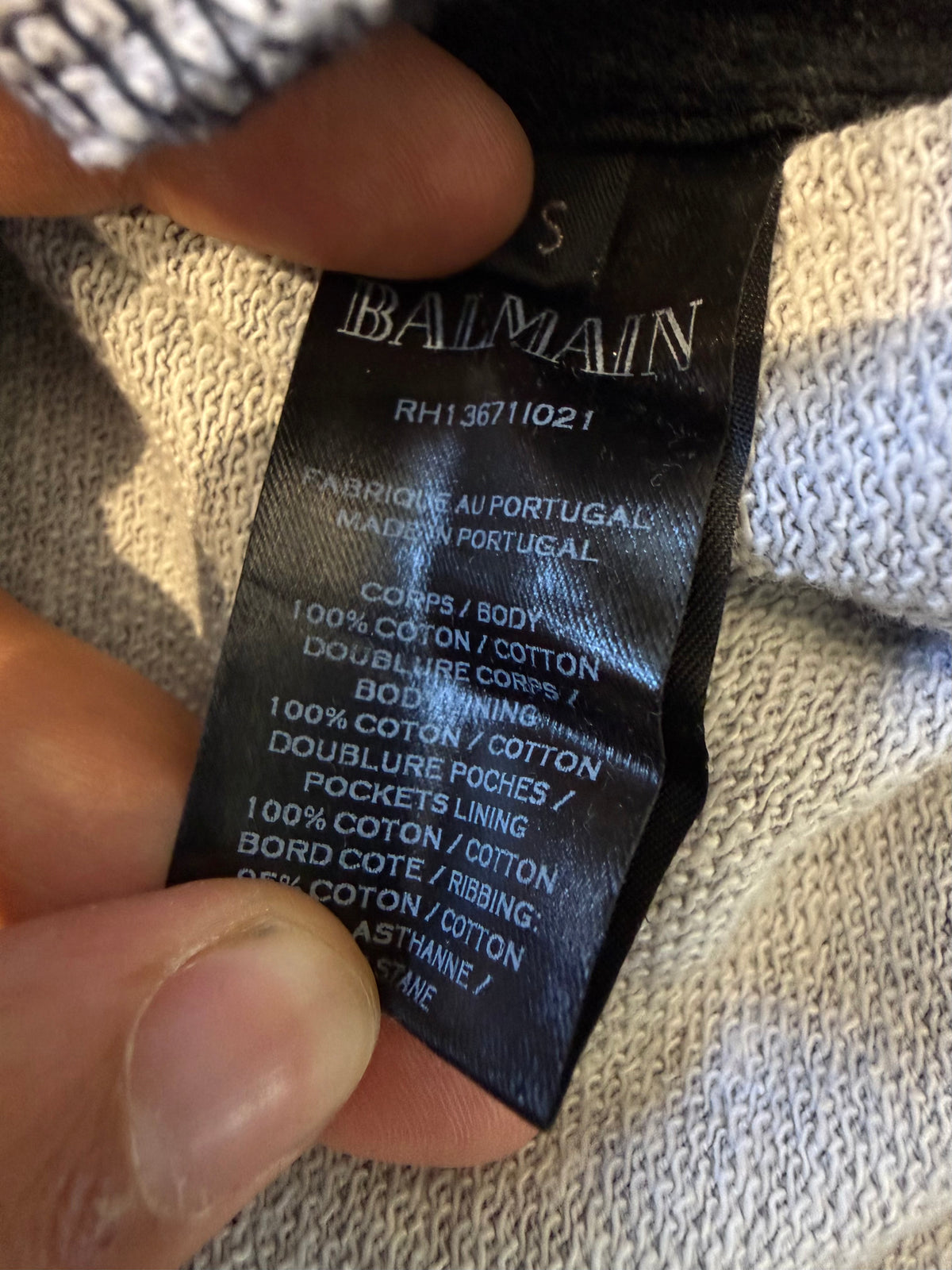 Balmain Exclusive Palm Zip Hoodie (S)
