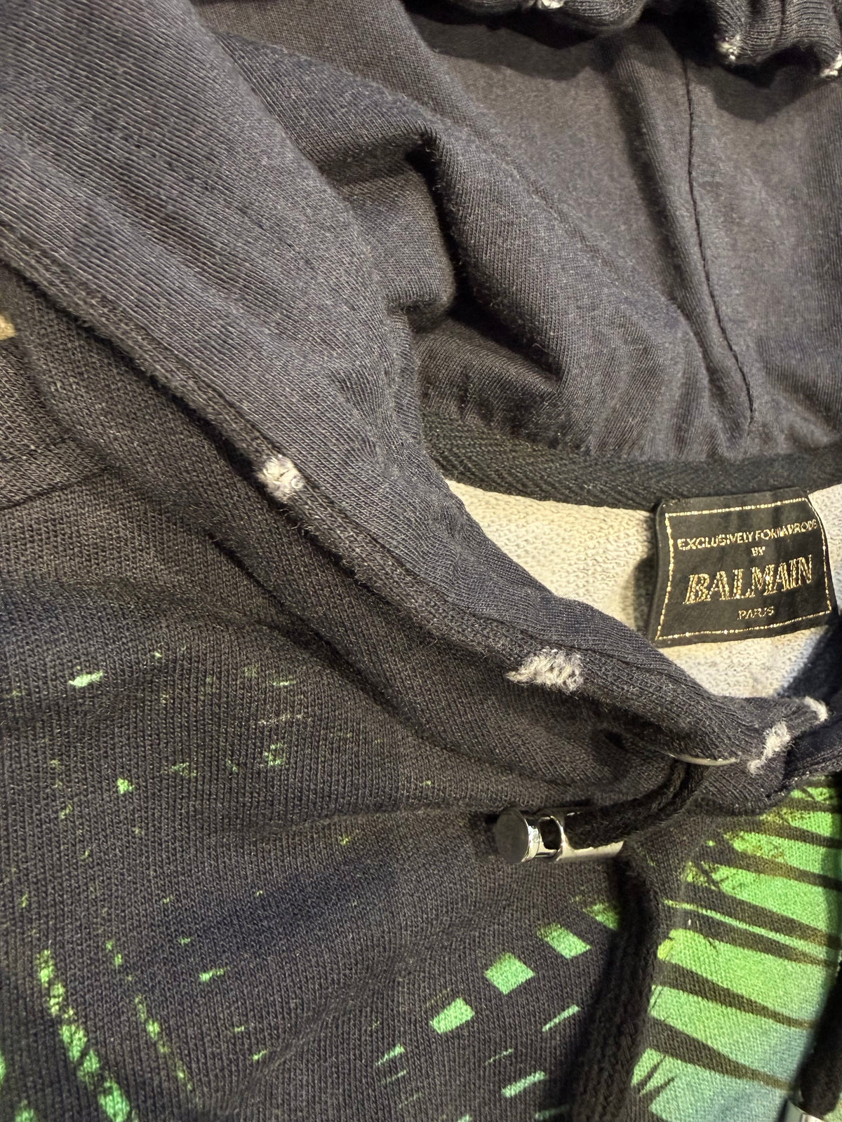 Balmain Exclusive Palm Zip Hoodie (S)