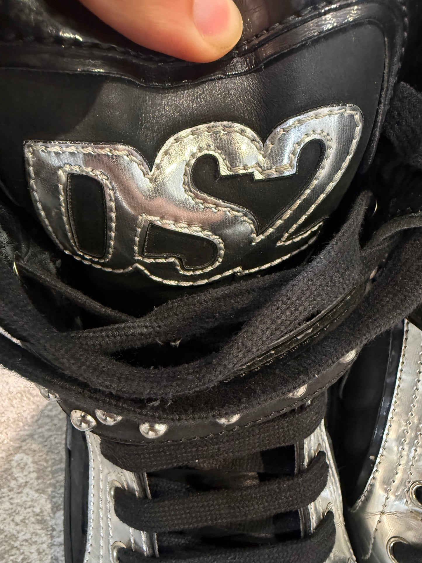Dsquared2 Studded High Tops (UK 10)
