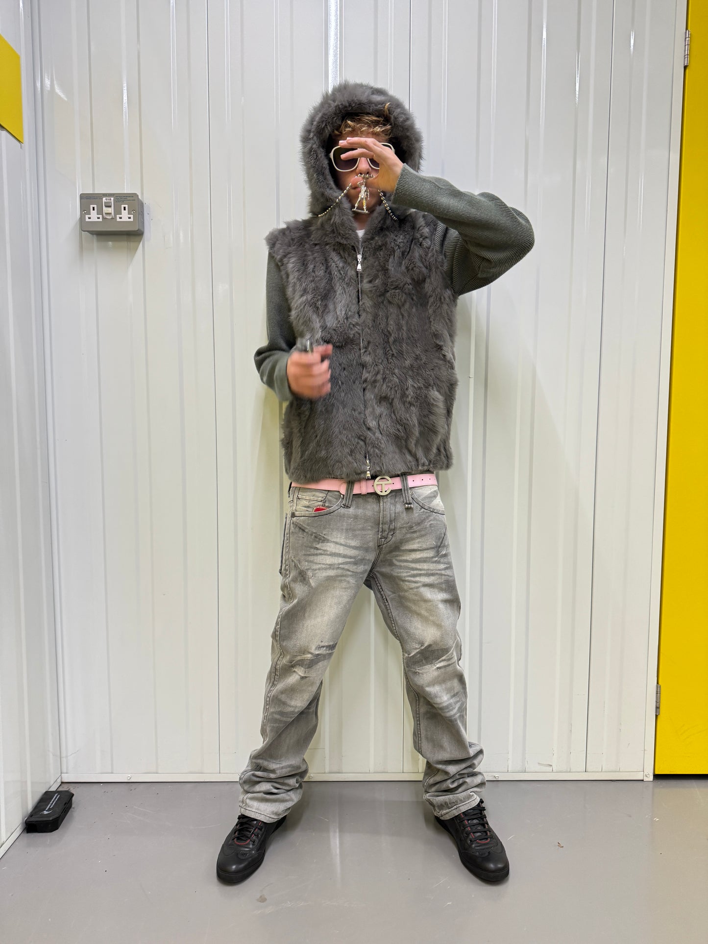 Loveless Rabbit Fur Hoodie (S)