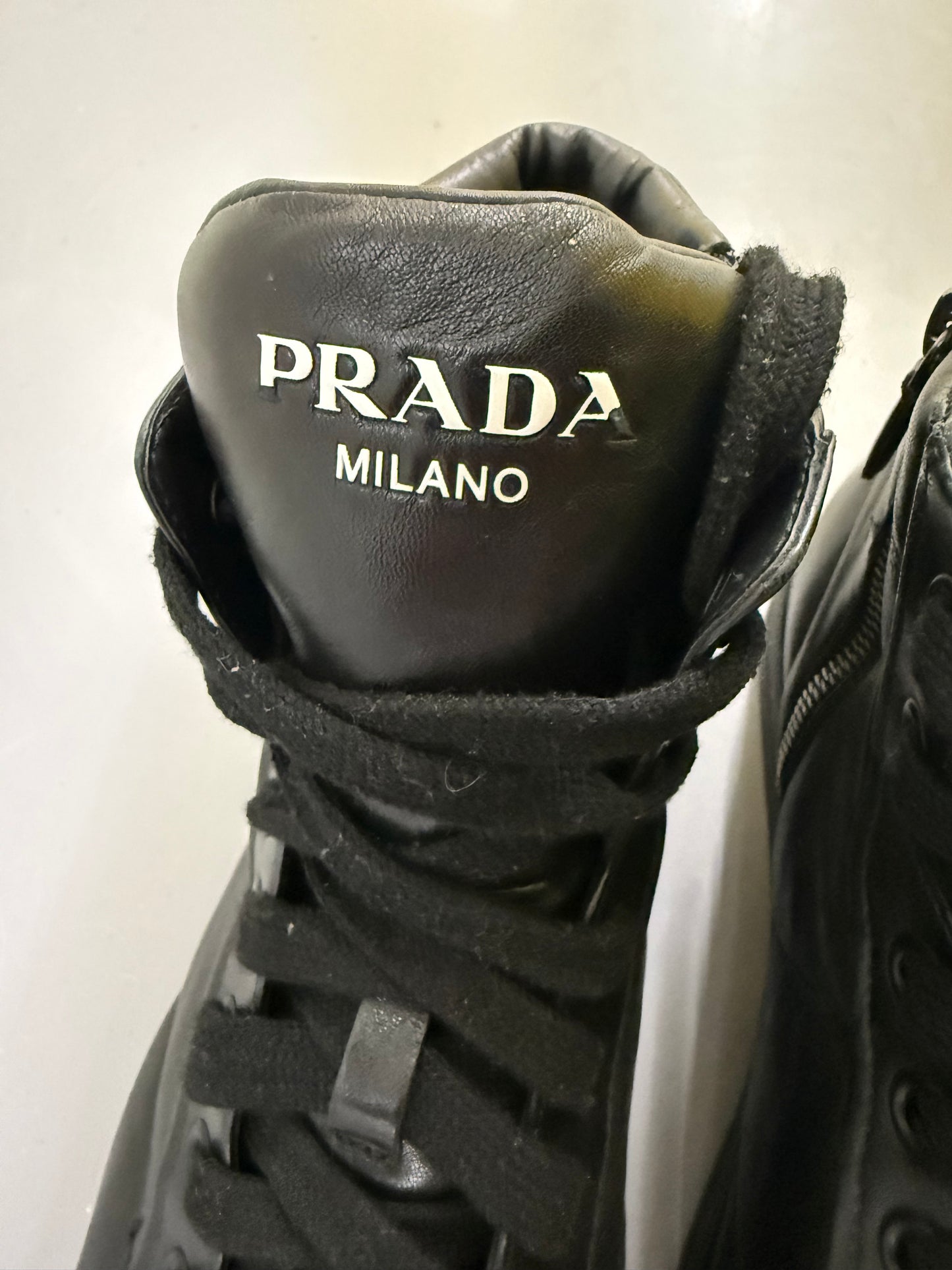 Prada Leather High Tops (8.5)