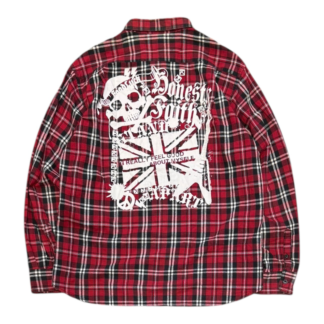 000’s Amore Pure Skull Checkered Flannel (M-L)