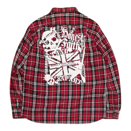 000’s Amore Pure Skull Checkered Flannel (M-L)