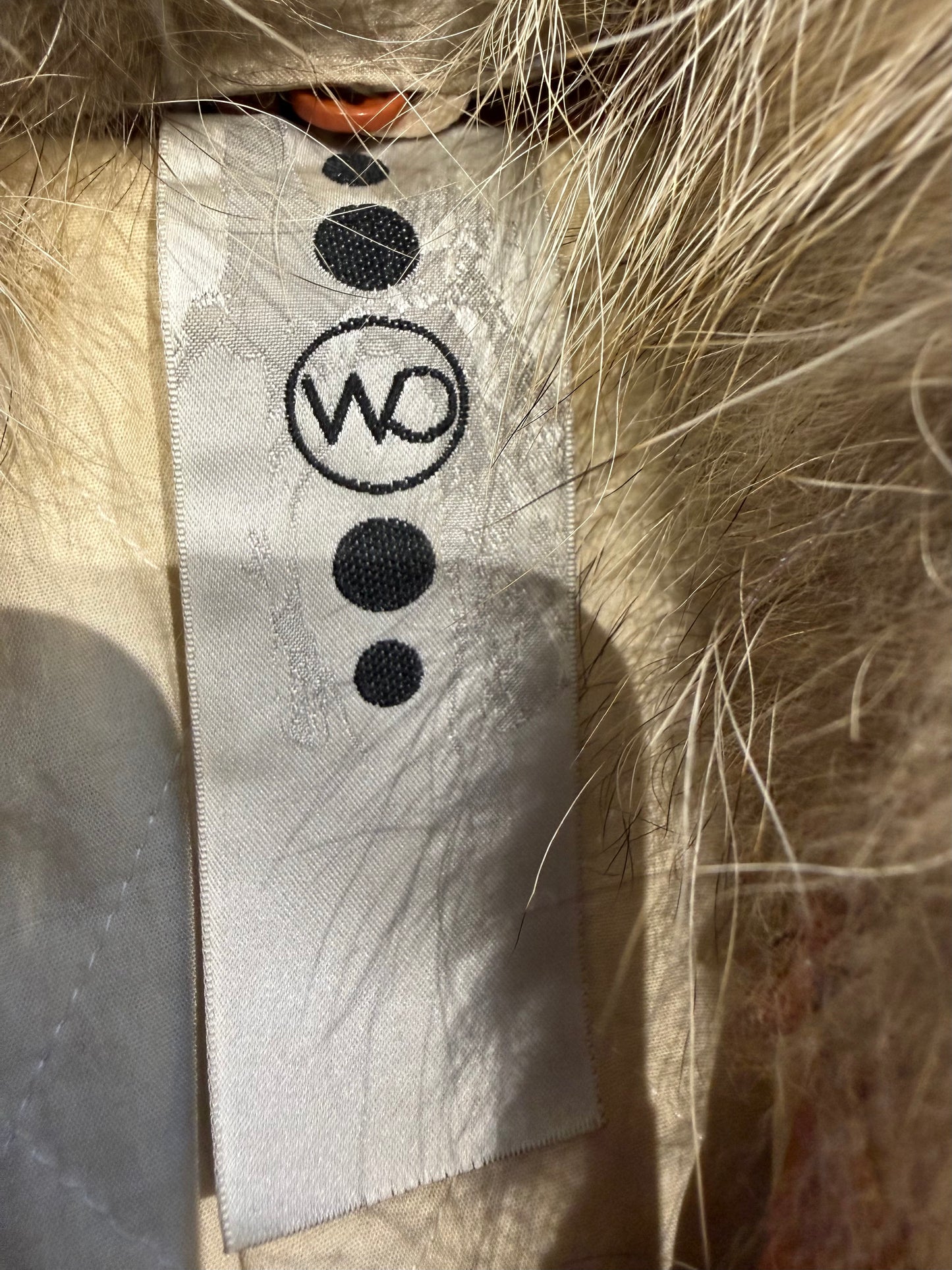 000’s WD Fur Collar Leather Jacket (S)