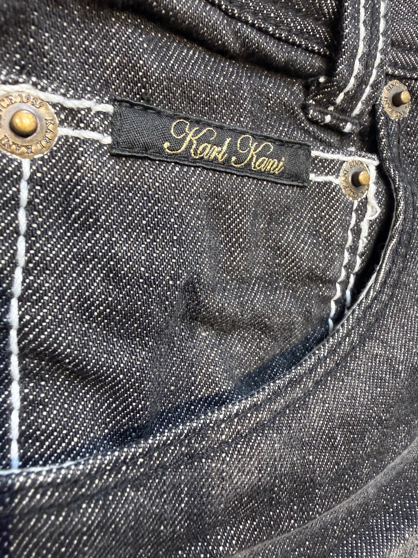 000’s Karl Kani Bootcut Embroidered Jeans (30”)