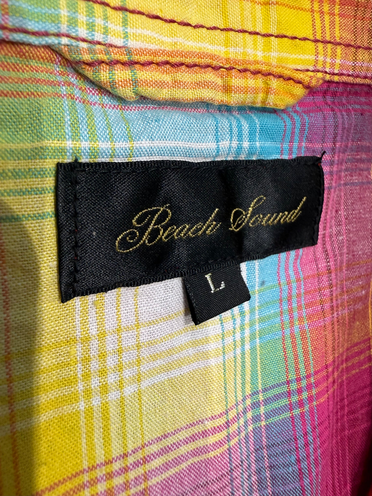 000’s Beach Sound Plaid Flannel (M)