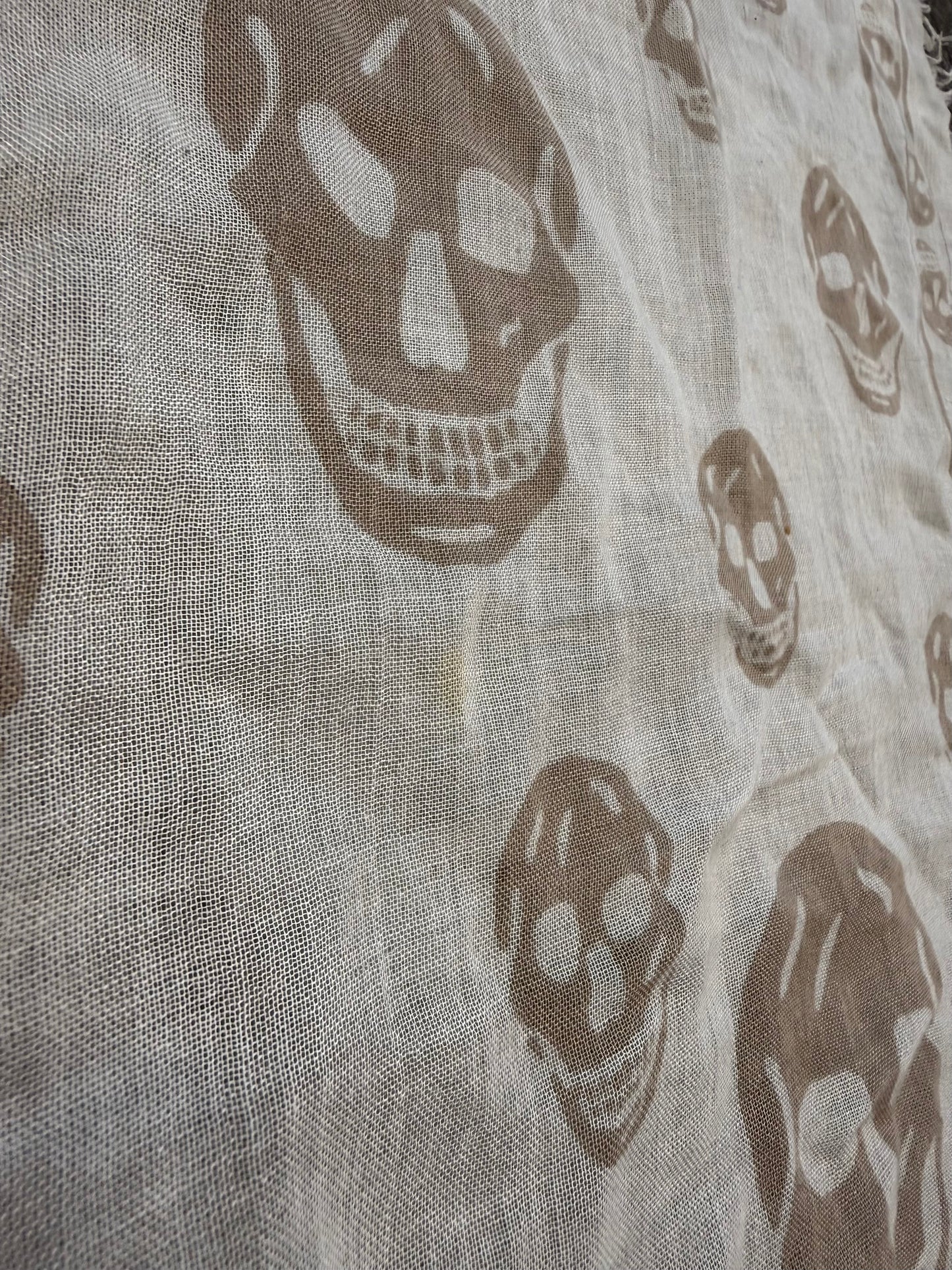 000’s Alexander McQueen Skull Scarf