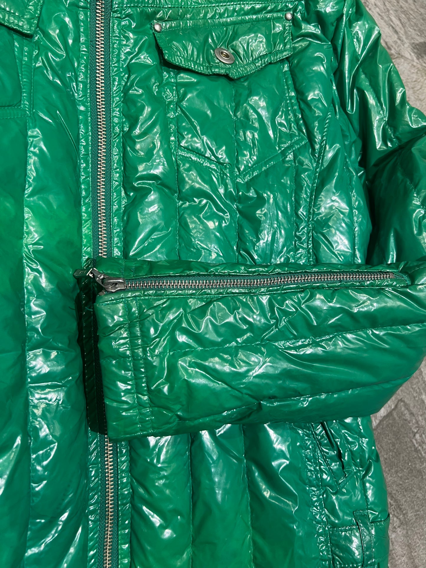 000’s ASM Glossy Fur Hood Puffer