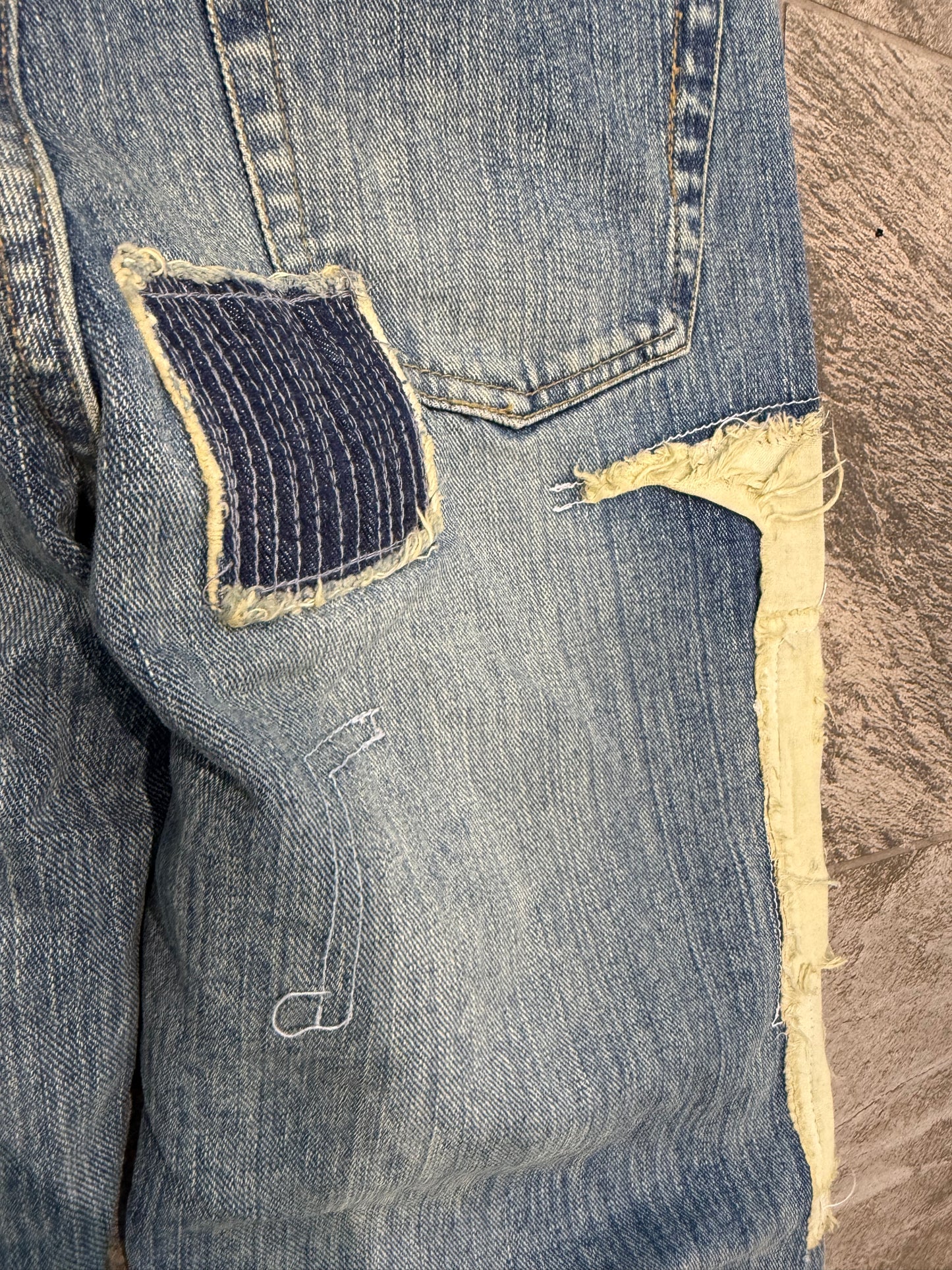 000’s Exhibitionist Patchwork Repair Jeans (30”)