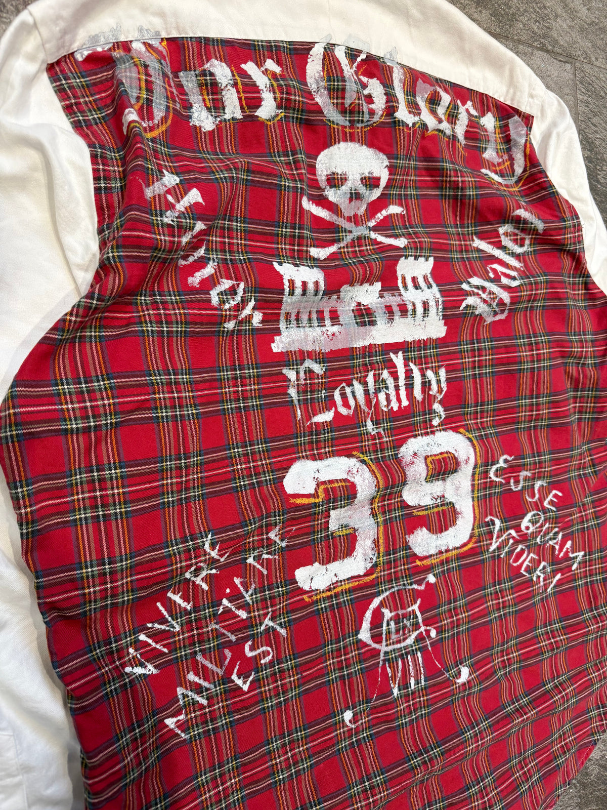 000’s Ralph Lauren Skull Checkered Flannel (M-L)