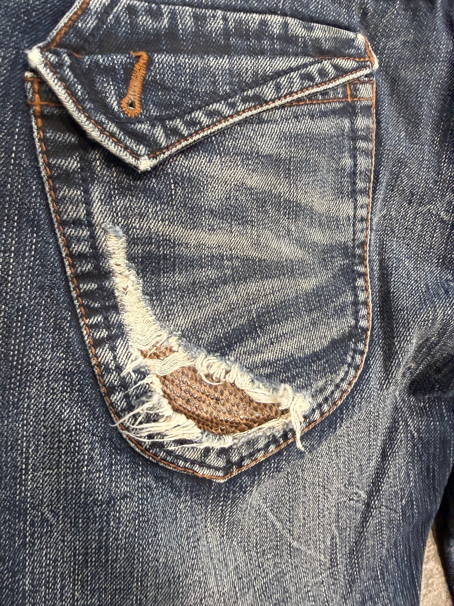 000’s Nicole Snakeskin Jeans (31”)