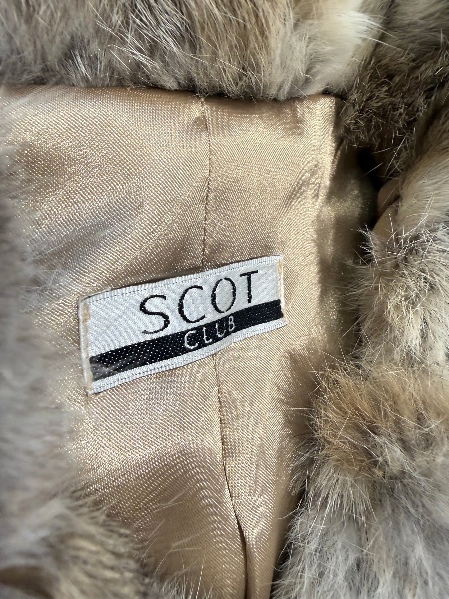 Vintage Scot Club Rabbit Fur Jacket (S-M)