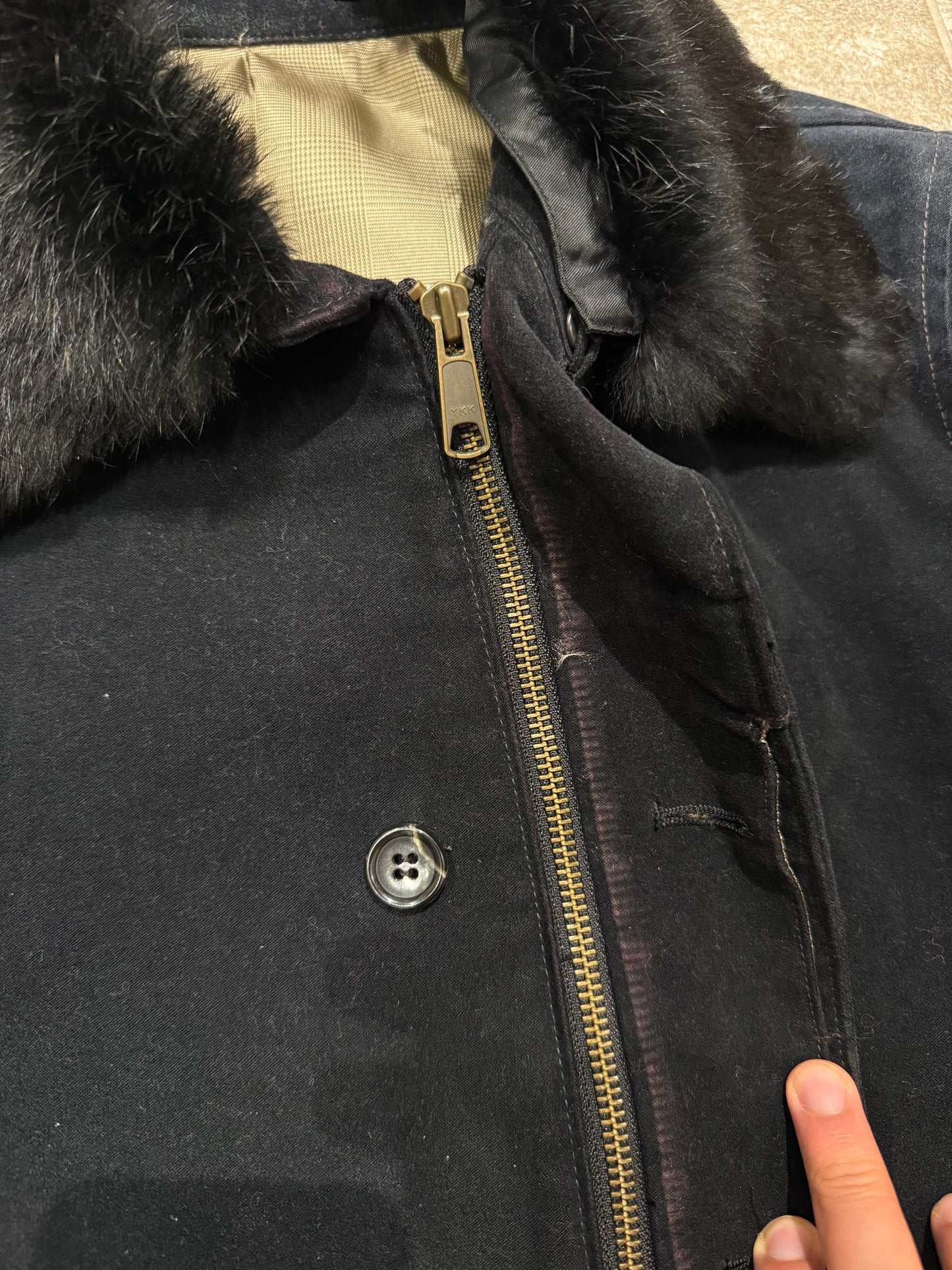 000’s Takeo Kikuchi Fur Collar Coat (S)