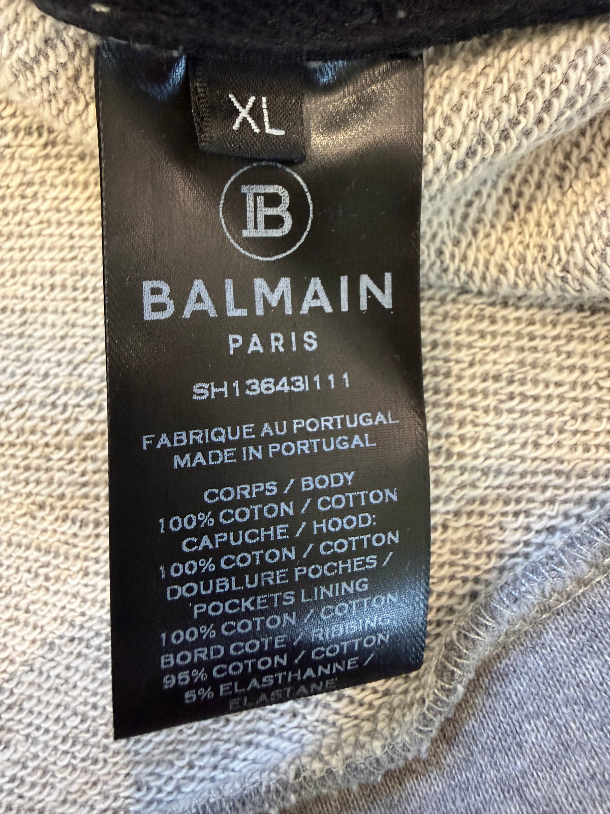 Balmain Multi Zip Hoodie (L)