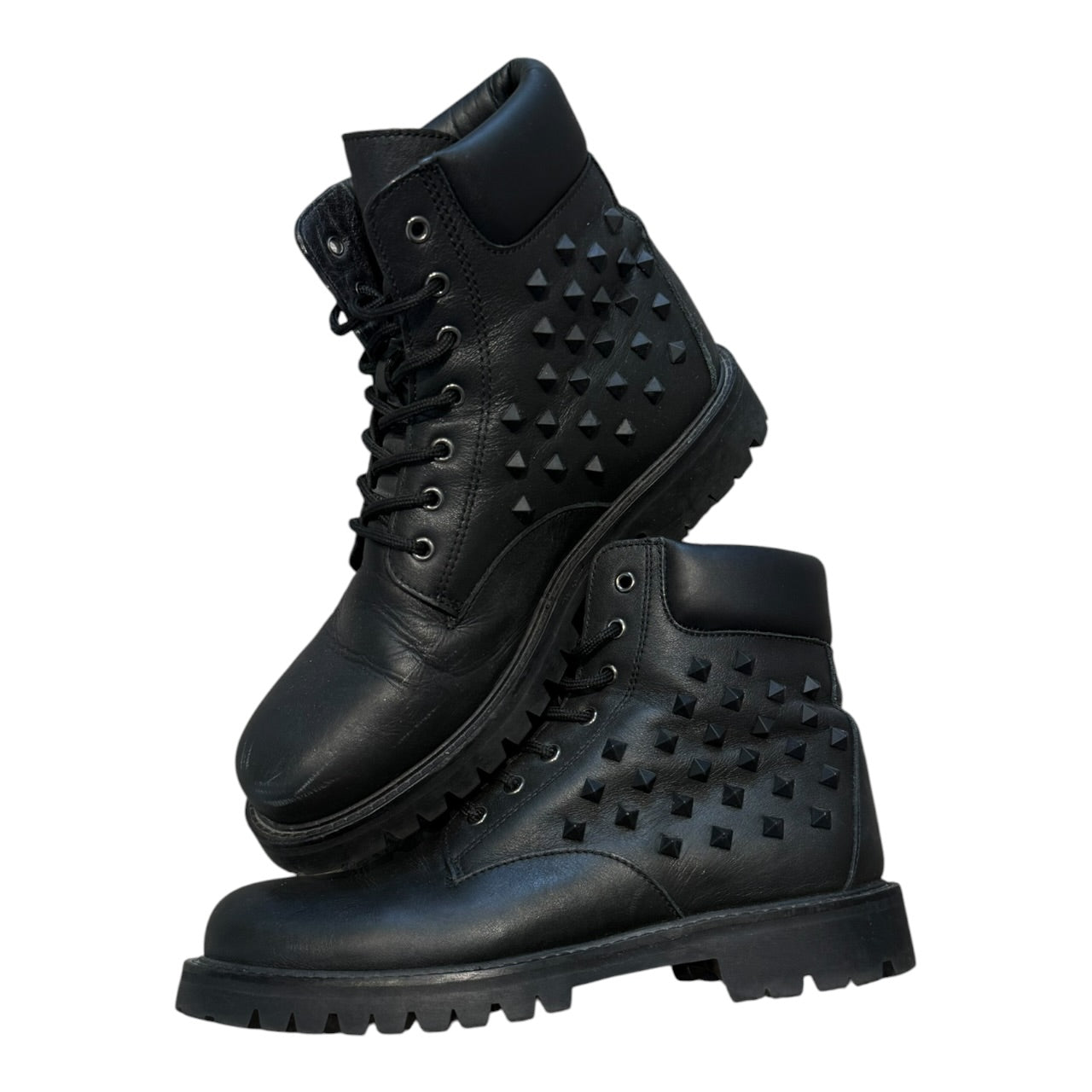 Valentino Garavani Studded High Top Boots (EU 41.5 - UK 7.5)