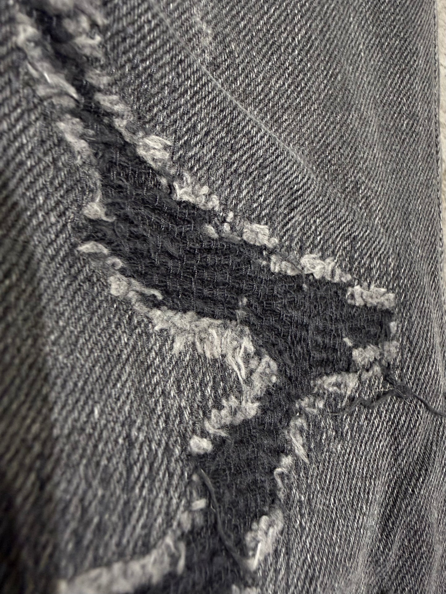 Balmain SS2017 Distressed Zip Jeans (33”)