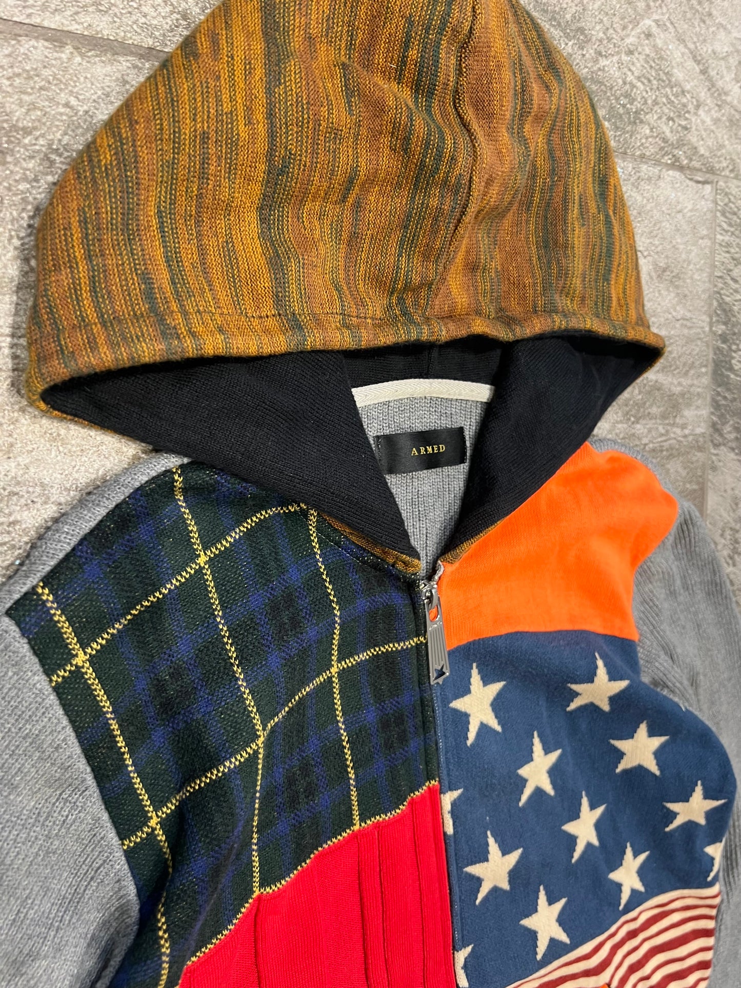 000’s Armed Patchwork Hoodie (S)