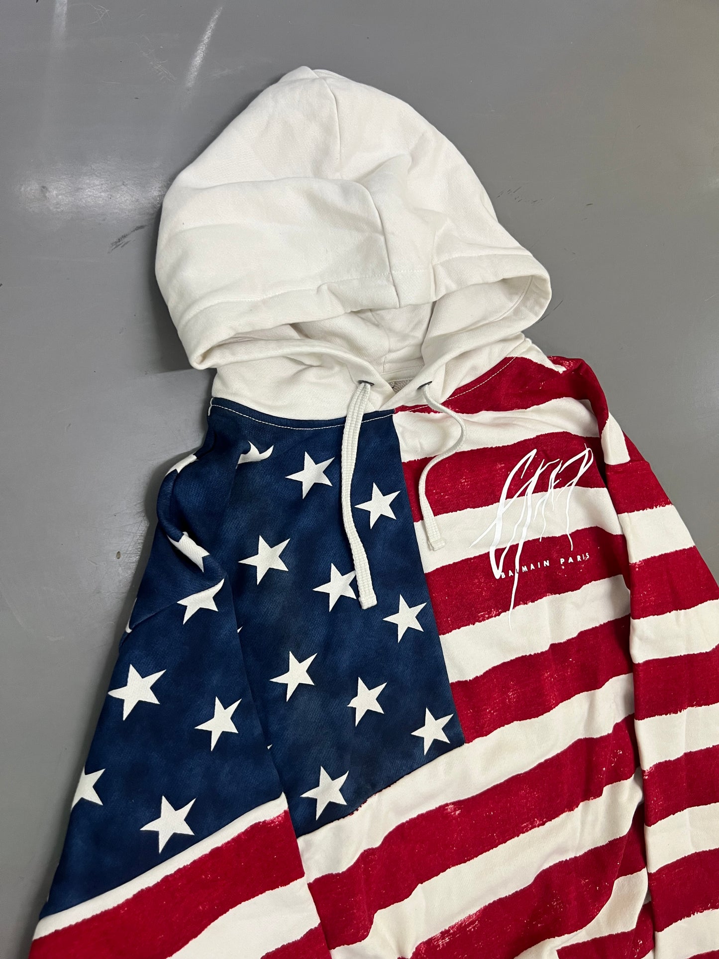 Gap x Balmain USA Flag Hoodie (2018)