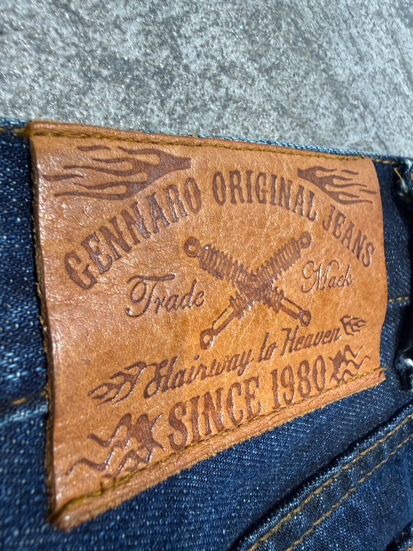 000’s Waxed Gennaro Bootcut Jeans (31”)