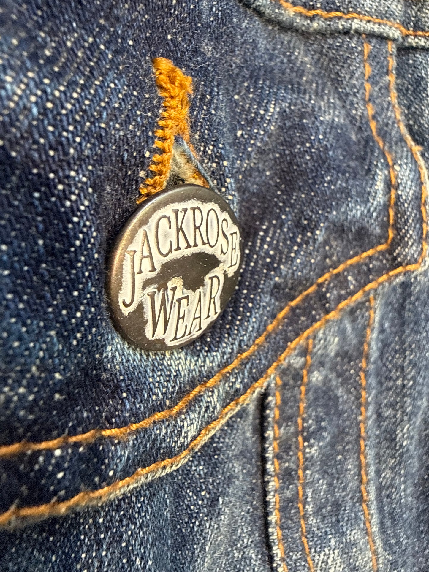 Jackrose Distressed Denim Jacket (M)