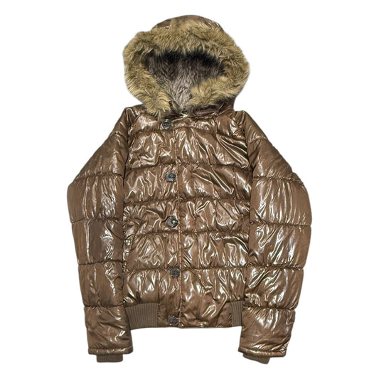000’s Woolrich Glossy Fur Hood Puffer (XL)