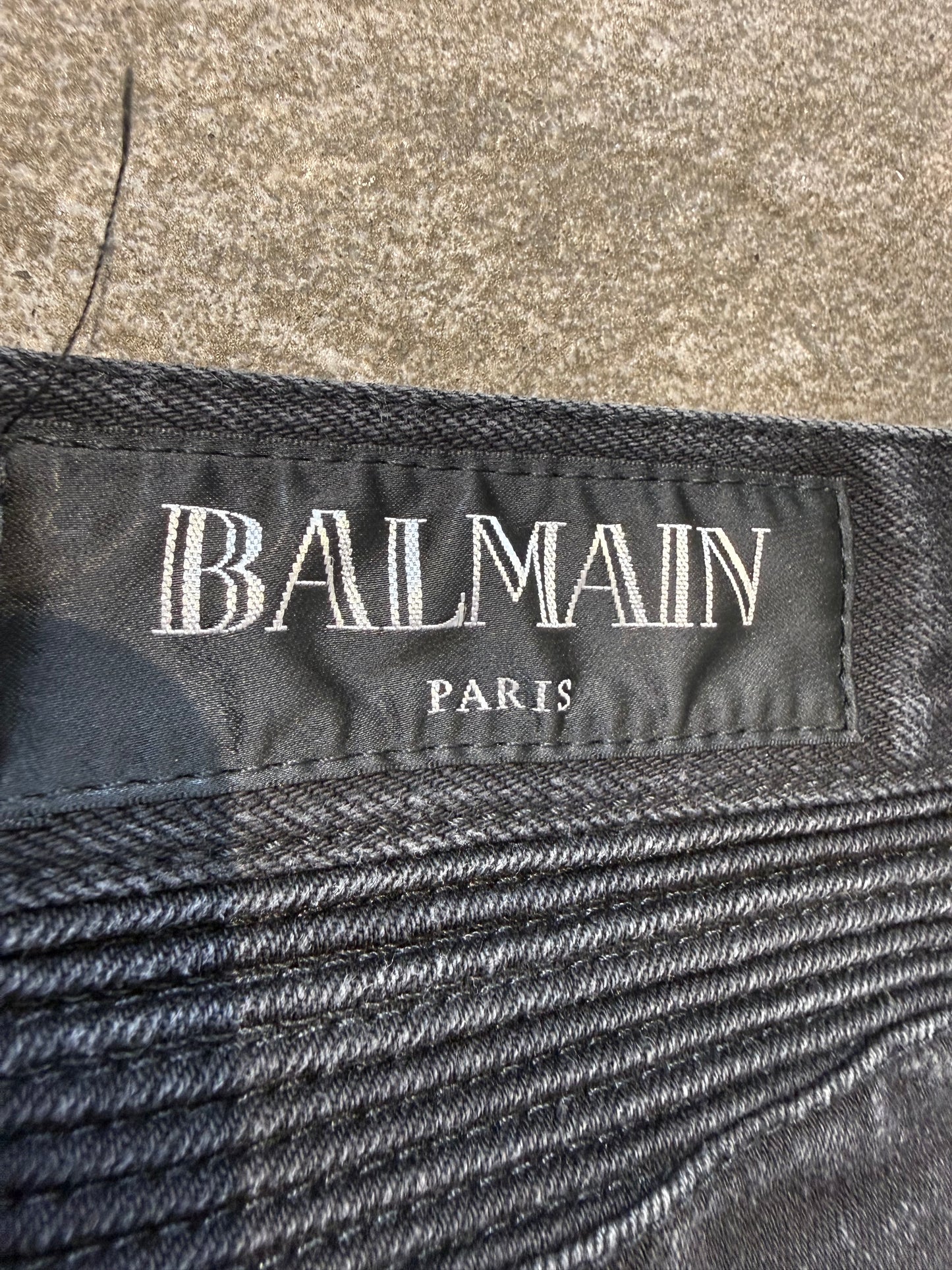 000’s Balmain Biker Jeans (34”)