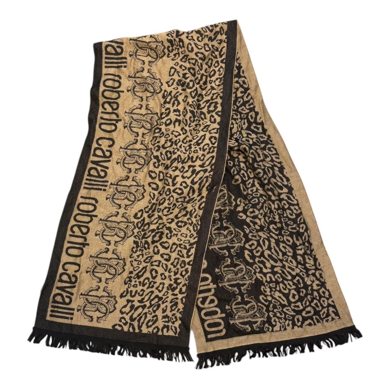 000’s Roberto Cavalli Leopard Scarf