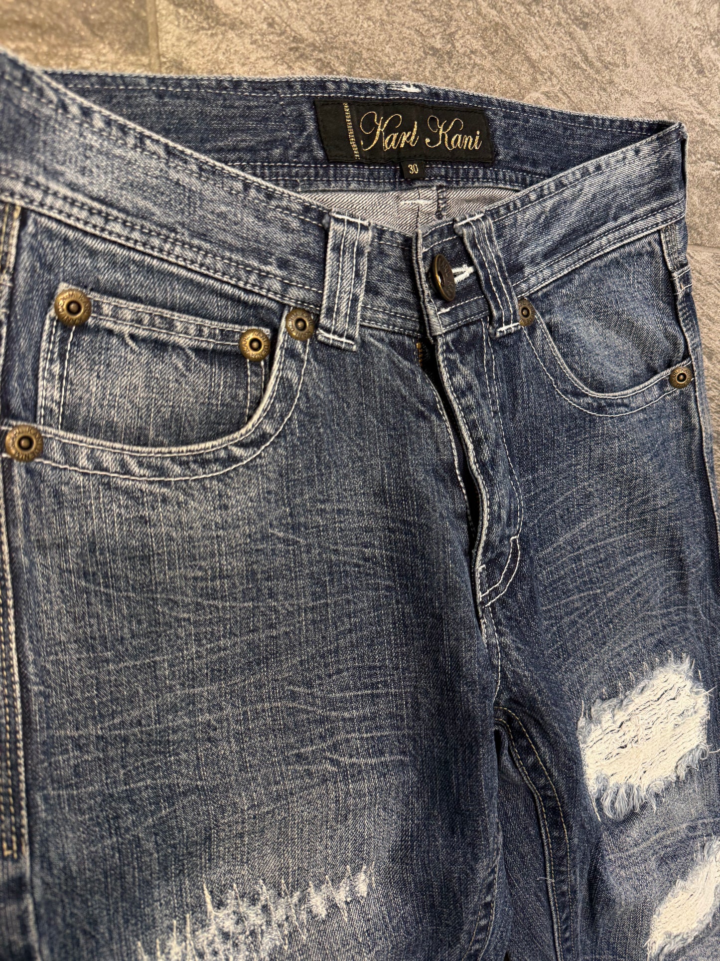 000’s Karl Kani Distressed Jeans (30”)