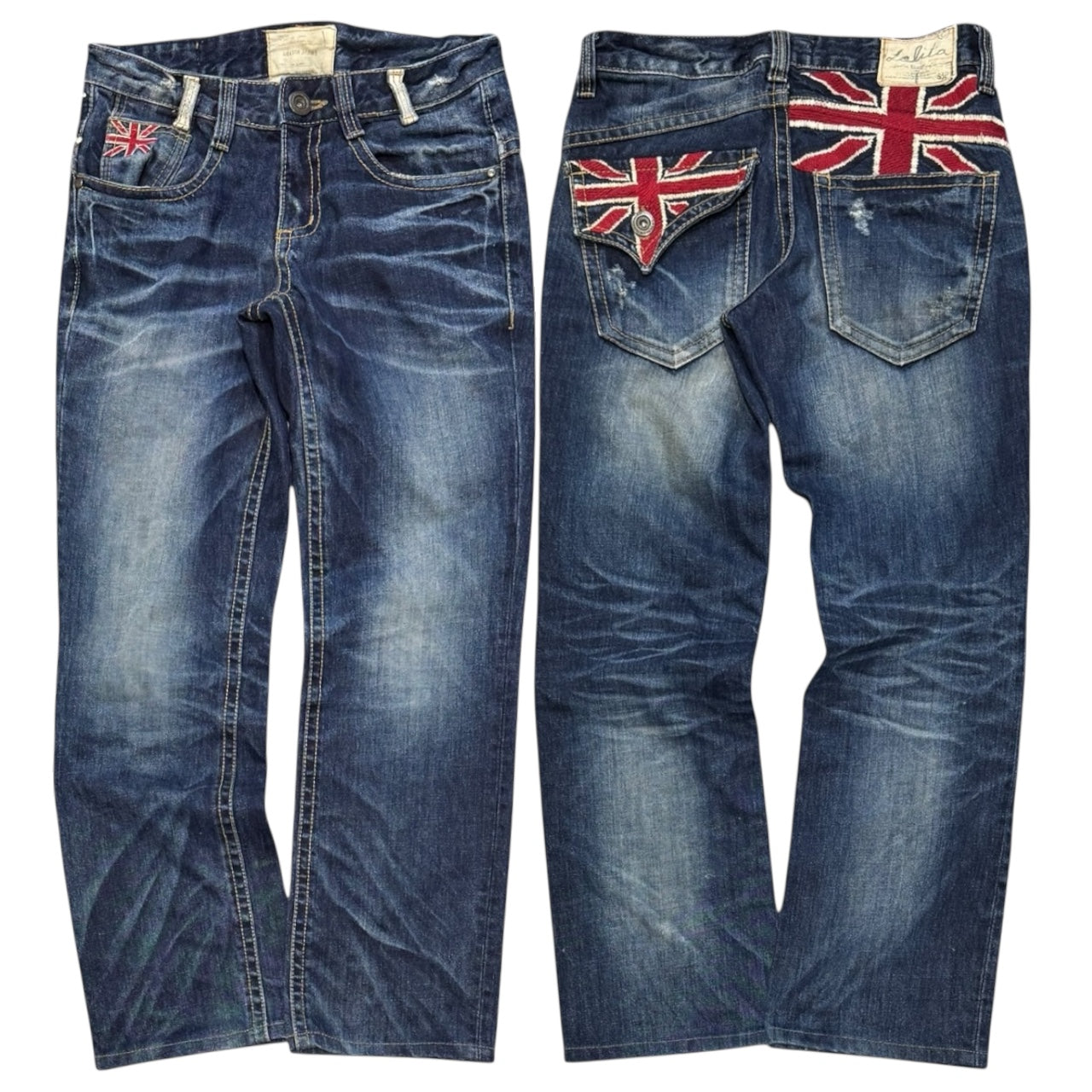 000’s Lolita Union Jack Jeans (28”)