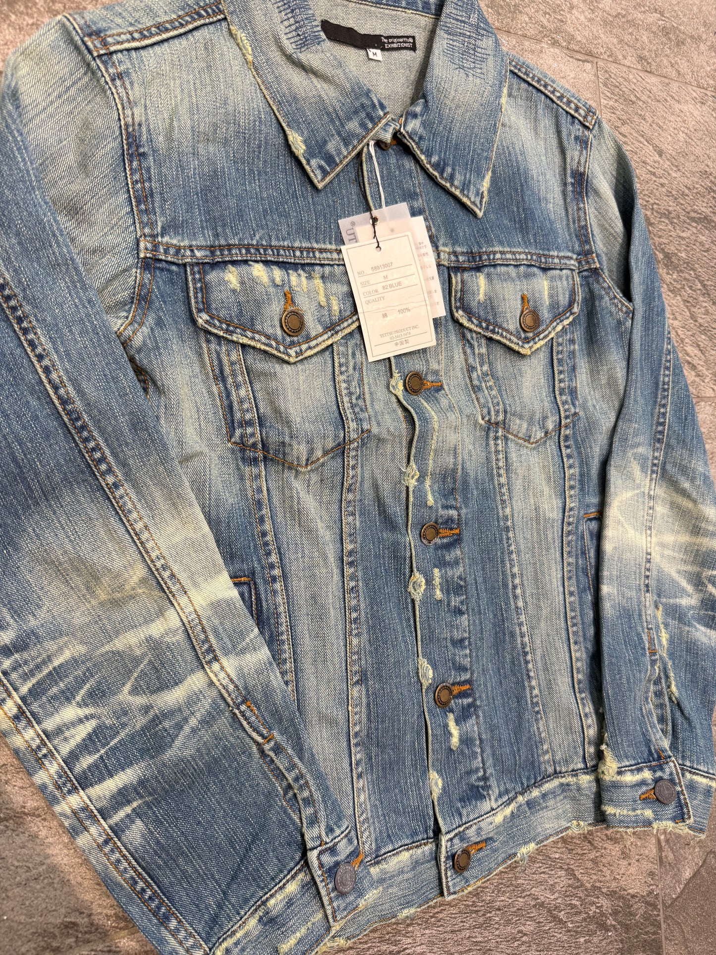 000’s Exhibitionist Distressed Denim Jacket (S)