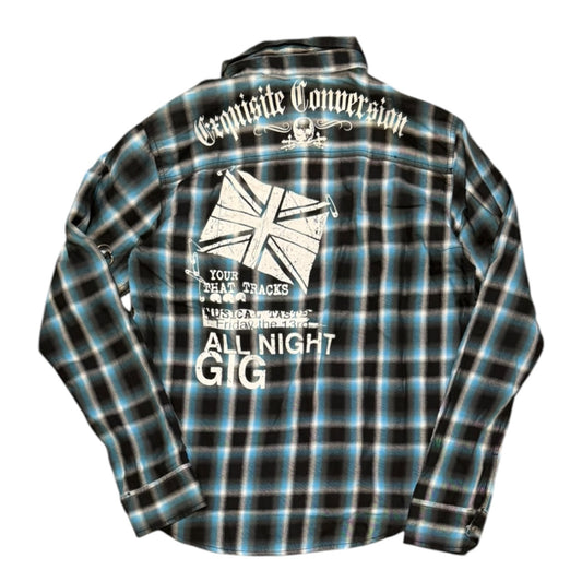 000’s Dadaist Plaid Flannel (M)