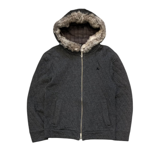 000's Burberry Fur Trim Hoodie