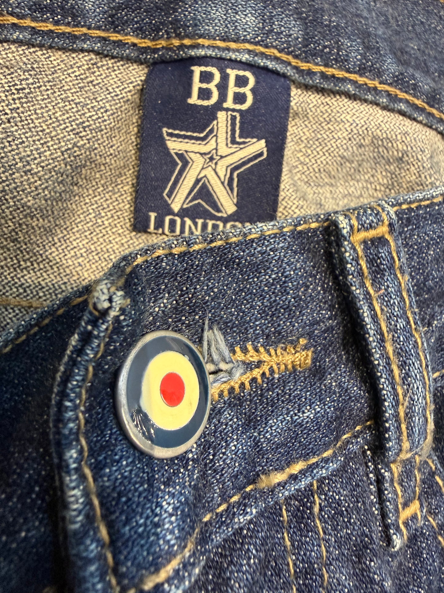 000’s BB London Union Jack Jeans (30”)
