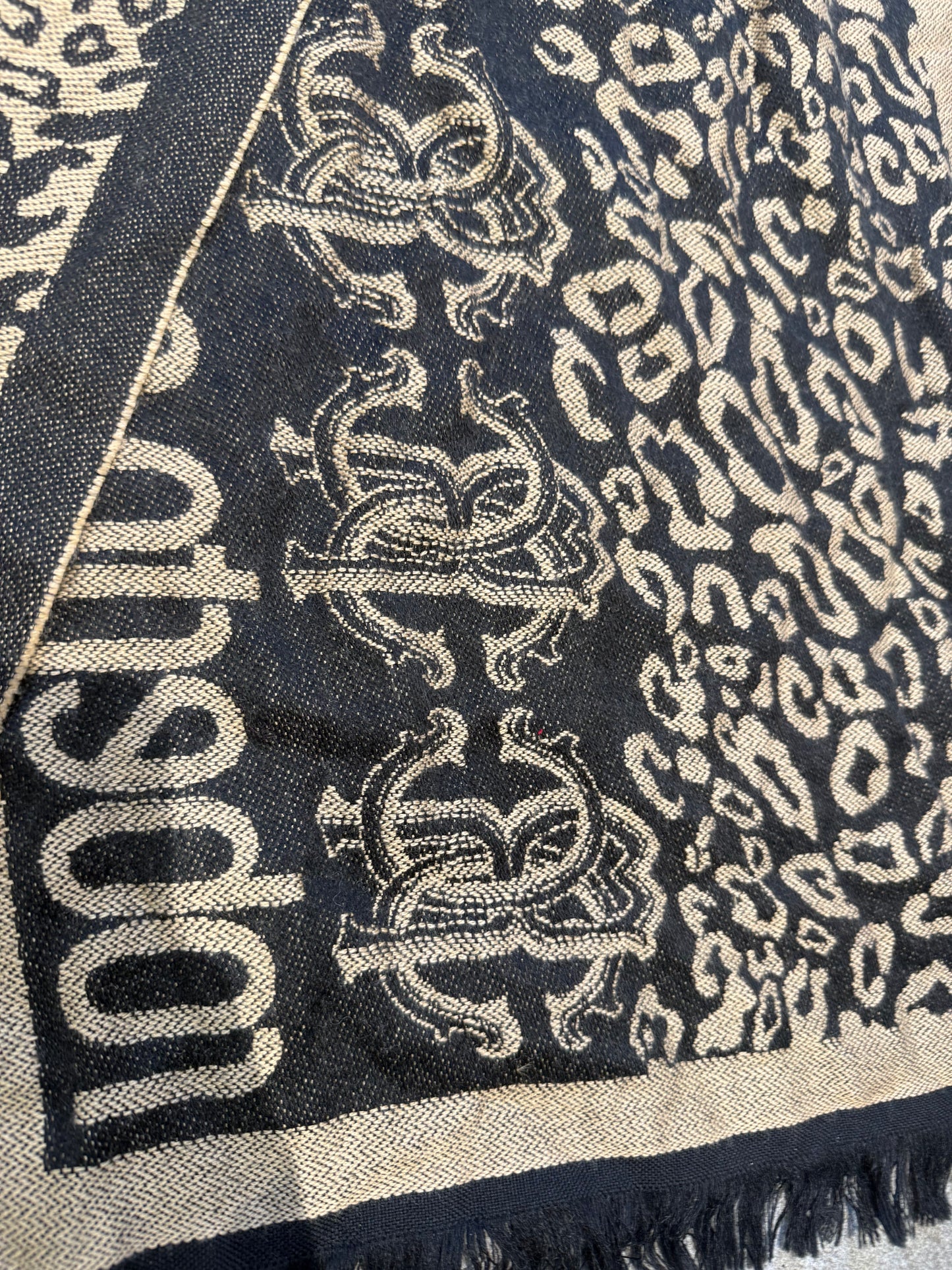 000’s Roberto Cavalli Leopard Scarf