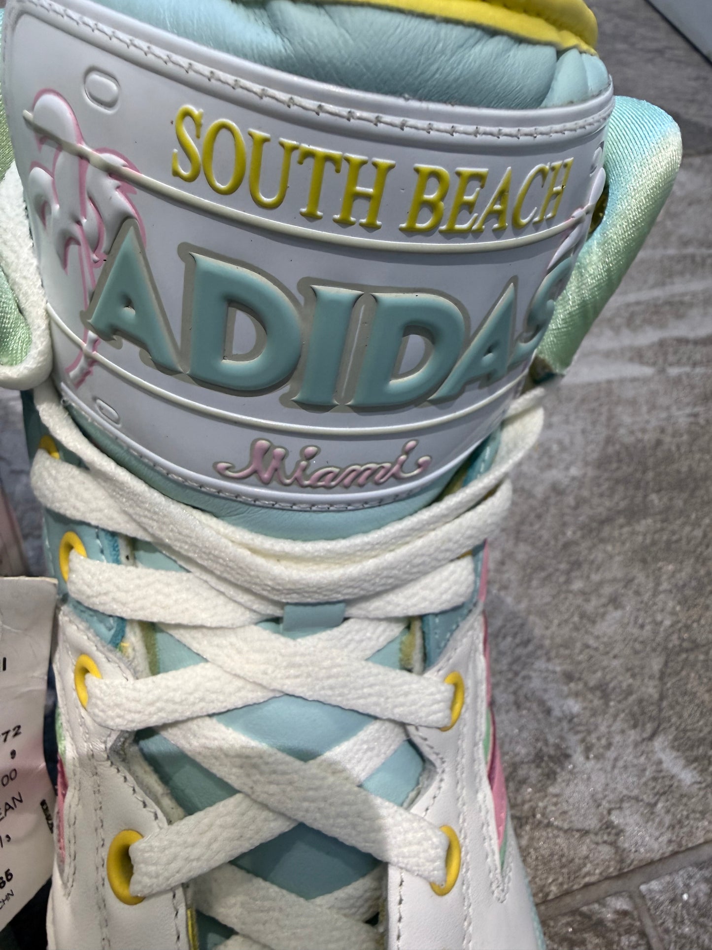 Jeremy Scott x Adidas South Beach Miami License Plate (UK 9 - EU 43.5)