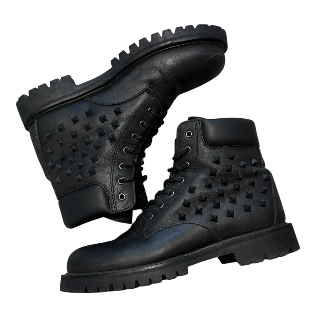 Valentino Garavani Studded High Top Boots (EU 41.5 - UK 7.5)