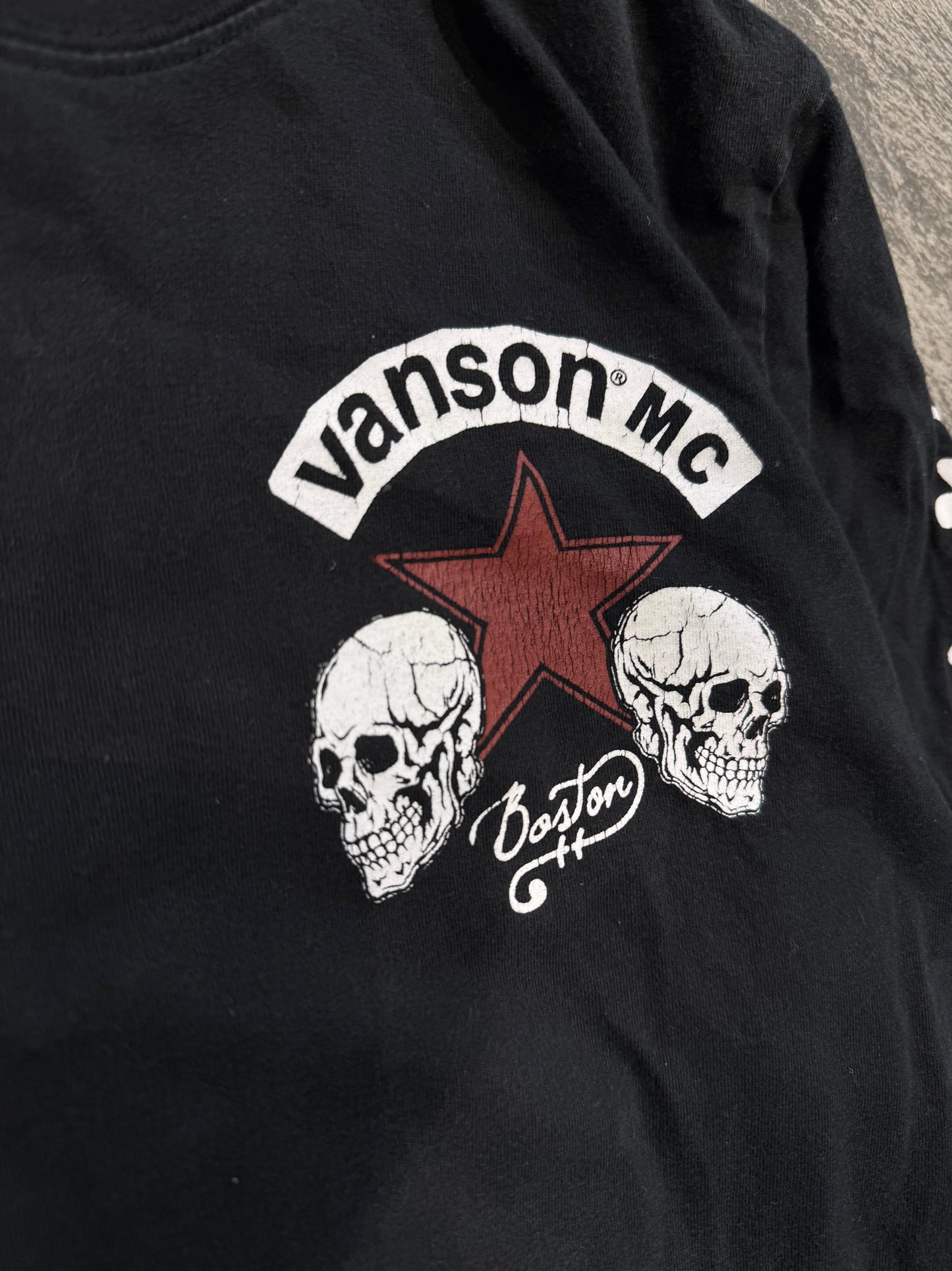 000’s Vanson Skull Longsleeve (M)