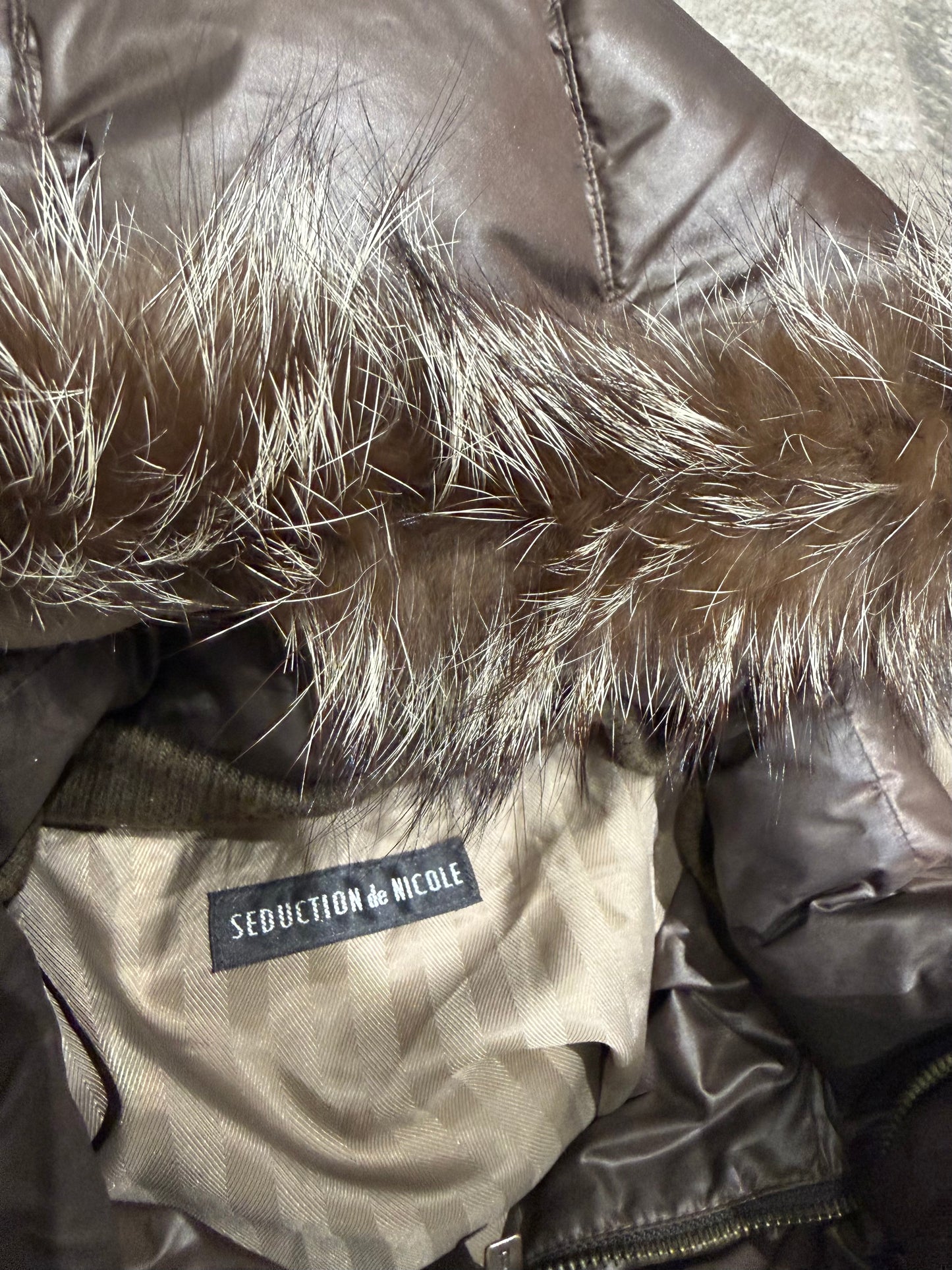 000’s Nicole Fox Fur Puffer (XL)