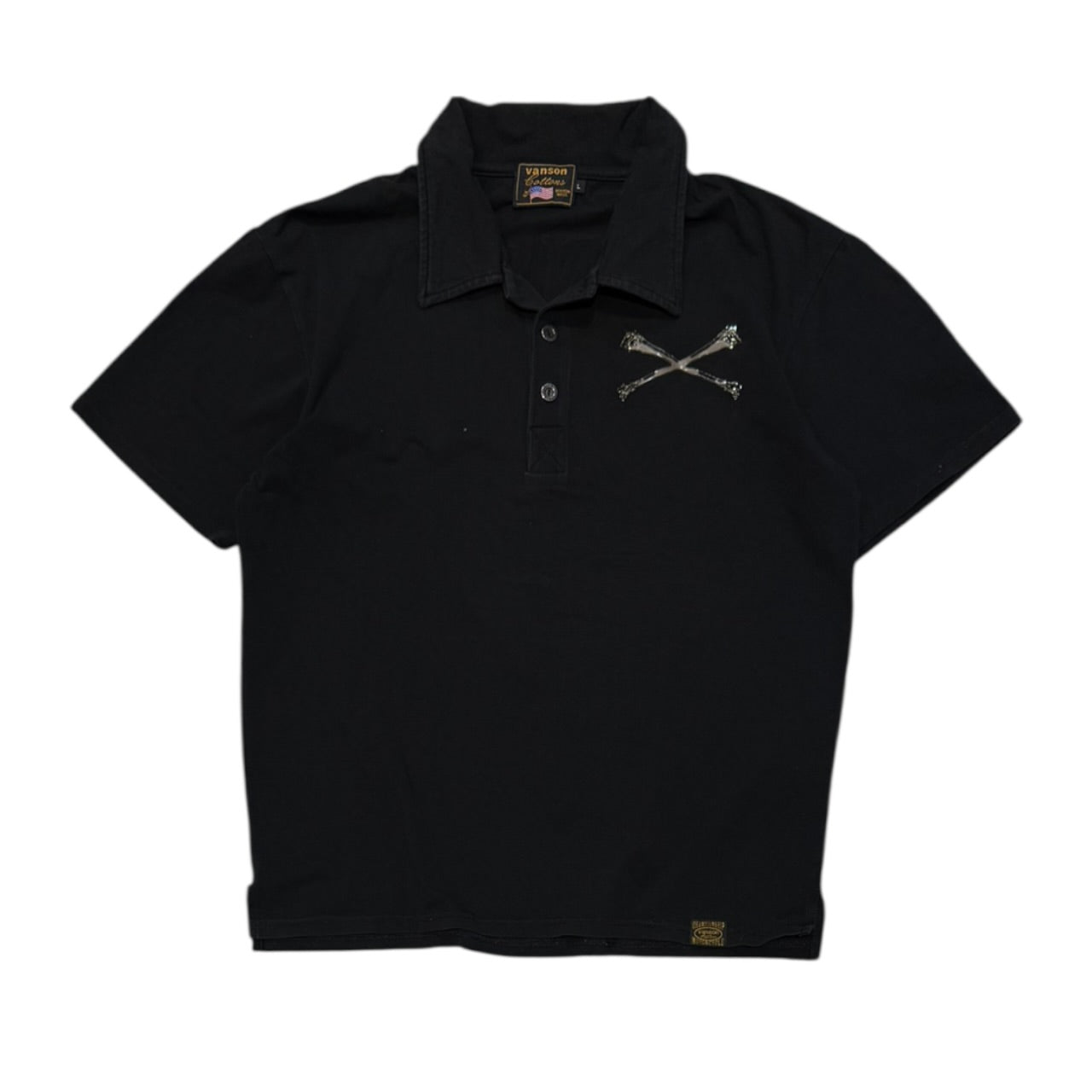 000’s Vanson 3D Skull Polo (M)