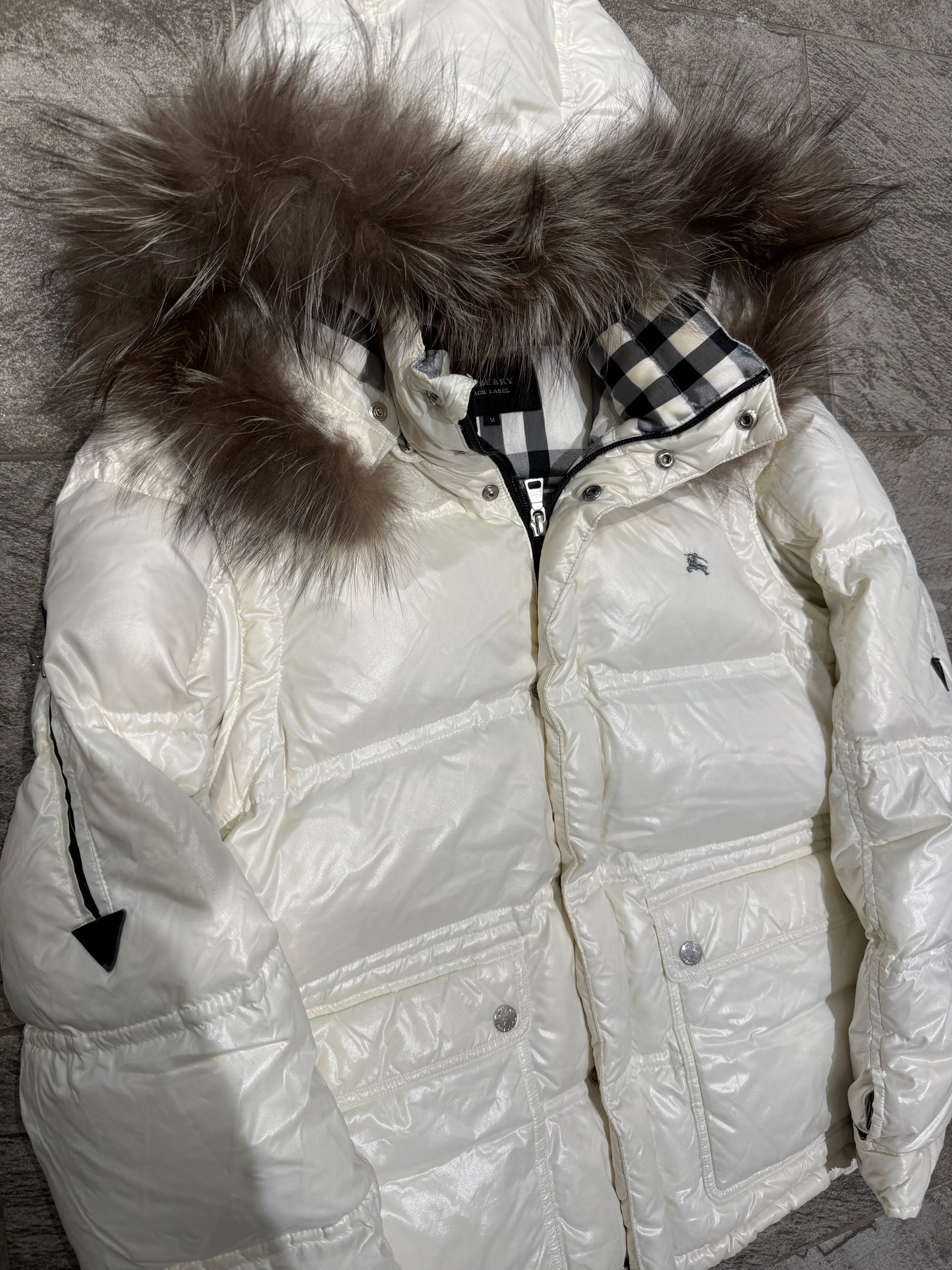 2006 Burberry 2 In 1 Glossy Fur Puffer (S-M)
