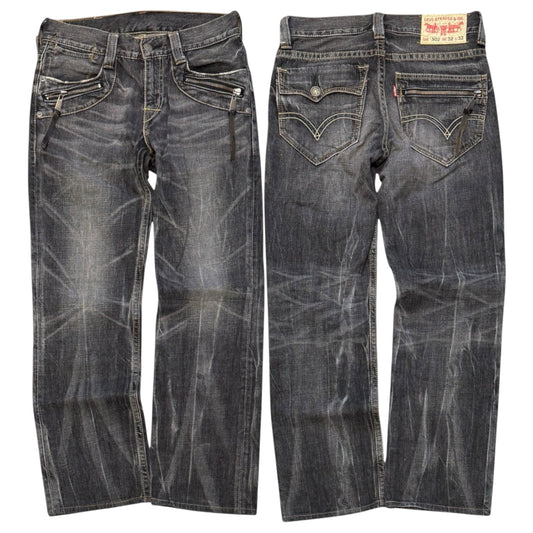 000’s Levi’s 502 Ghost Wash Jeans (32”)
