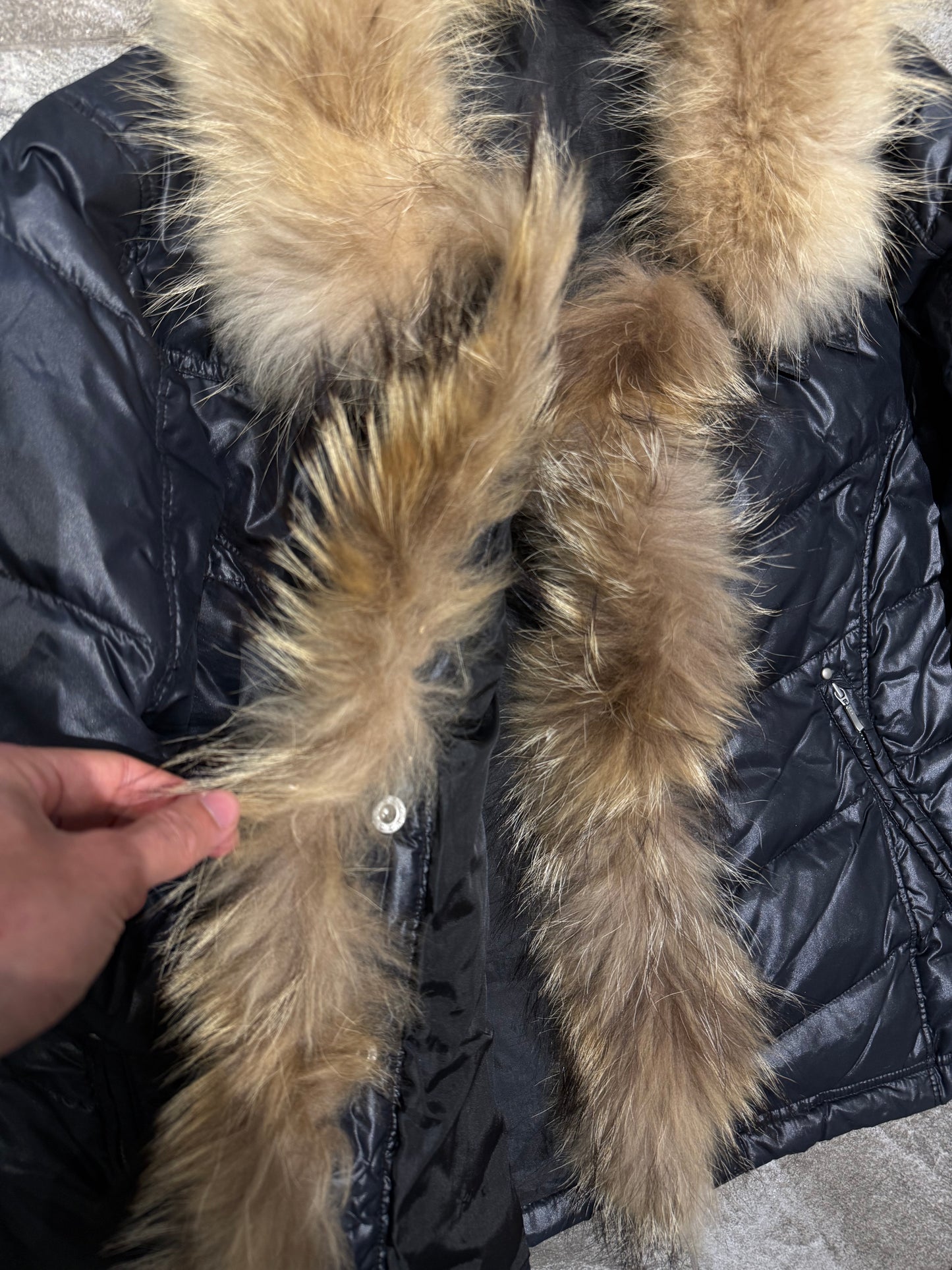 000’s ASM Fur Collar Puffer (S-M)