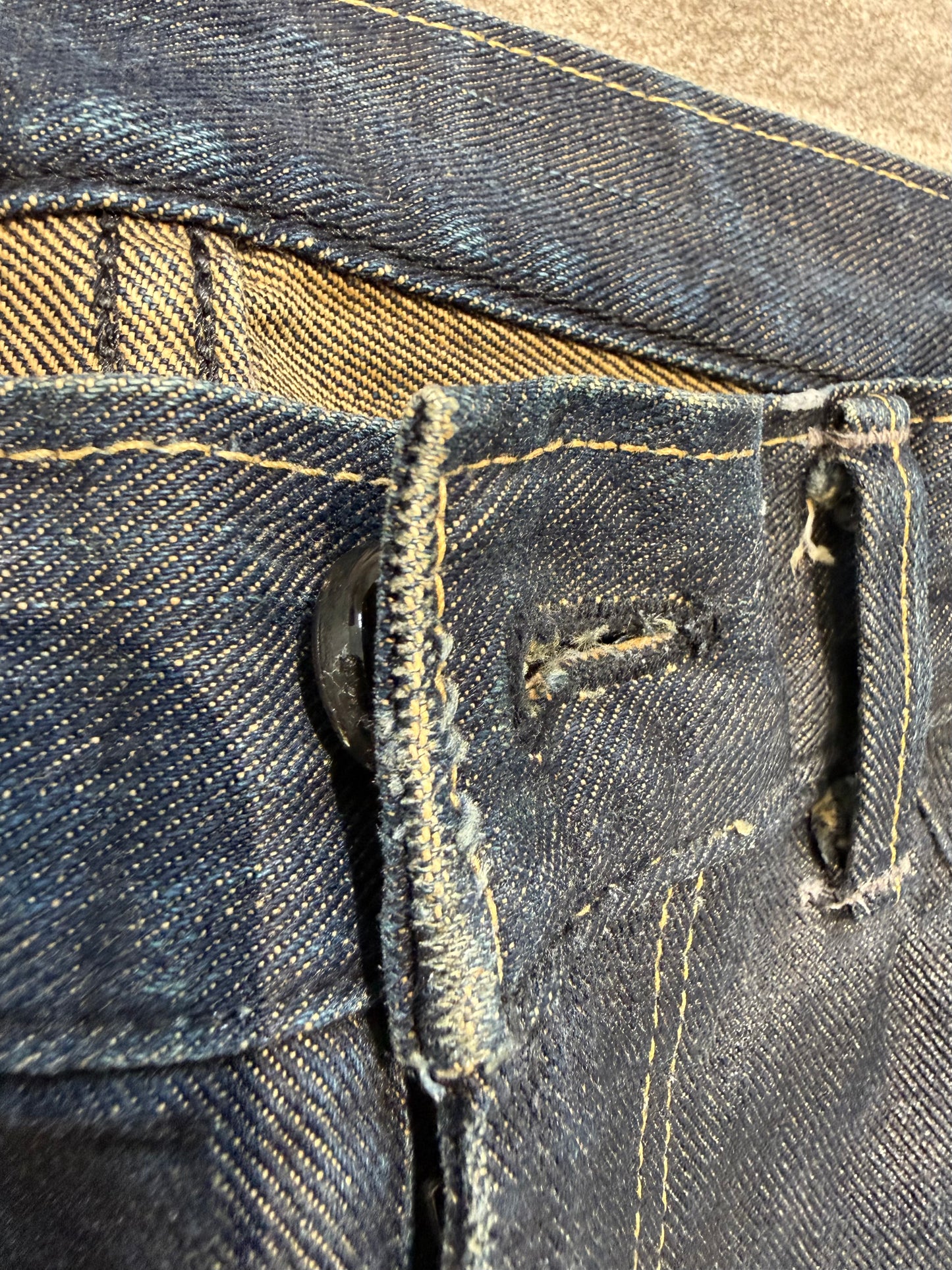 000’s Lee X Takeo Kikuchi Waxed Jeans (33”)