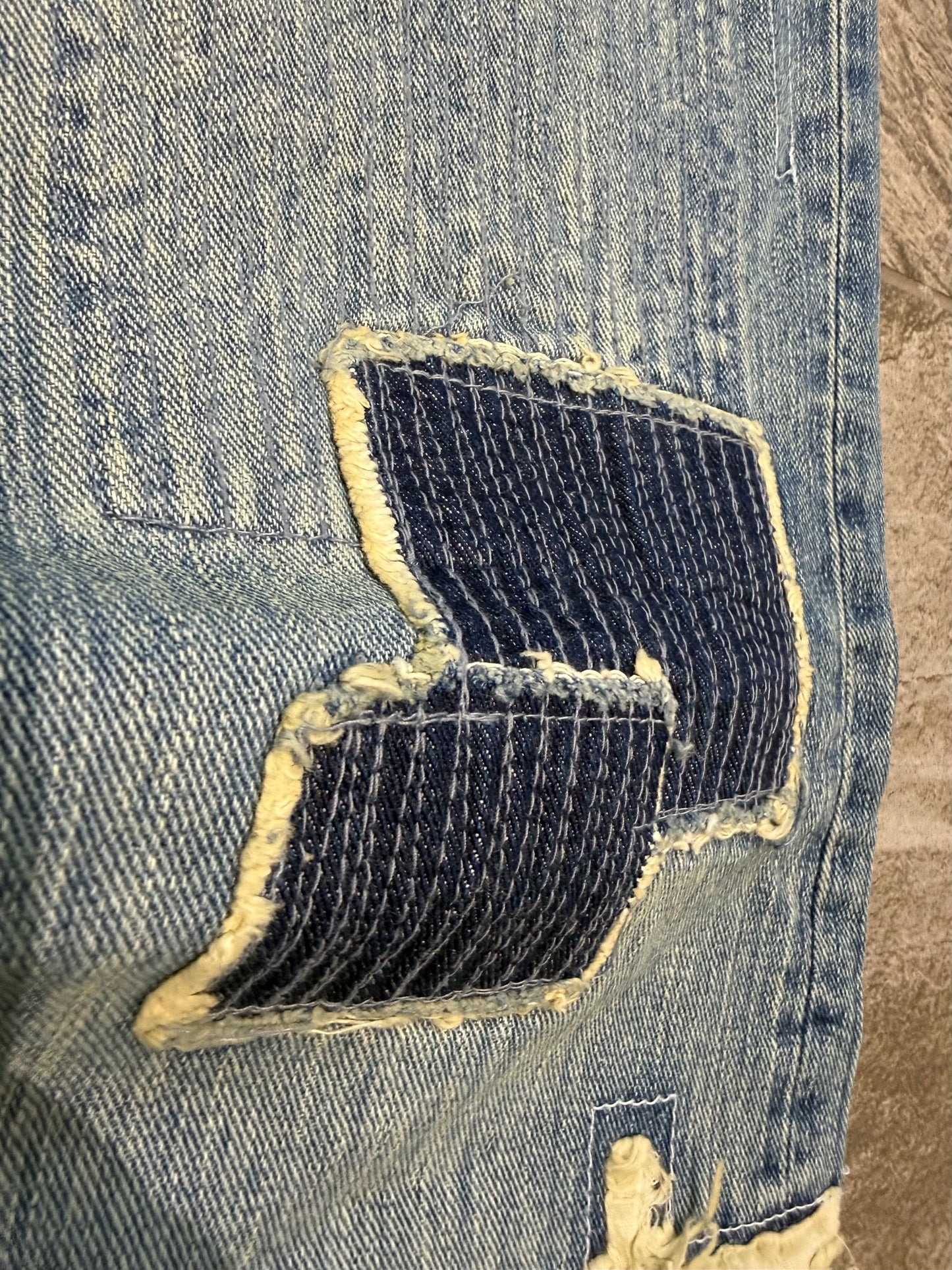 000’s Exhibitionist Patchwork Repair Jeans (30”)
