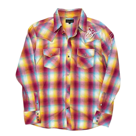 000’s Beach Sound Plaid Flannel (M)